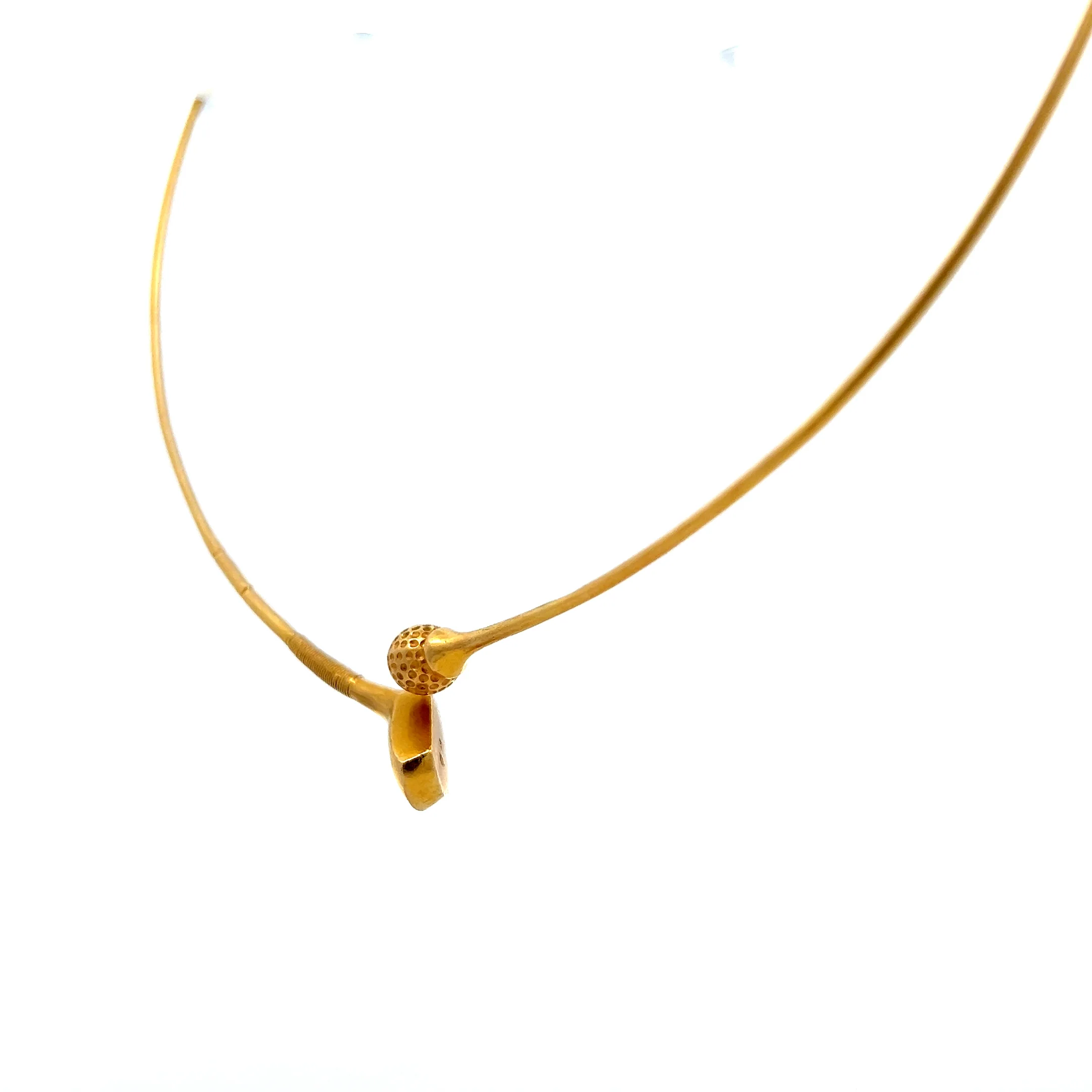 1980s Golf Club Collar Necklace in 18k Yellow Gold - Image 2