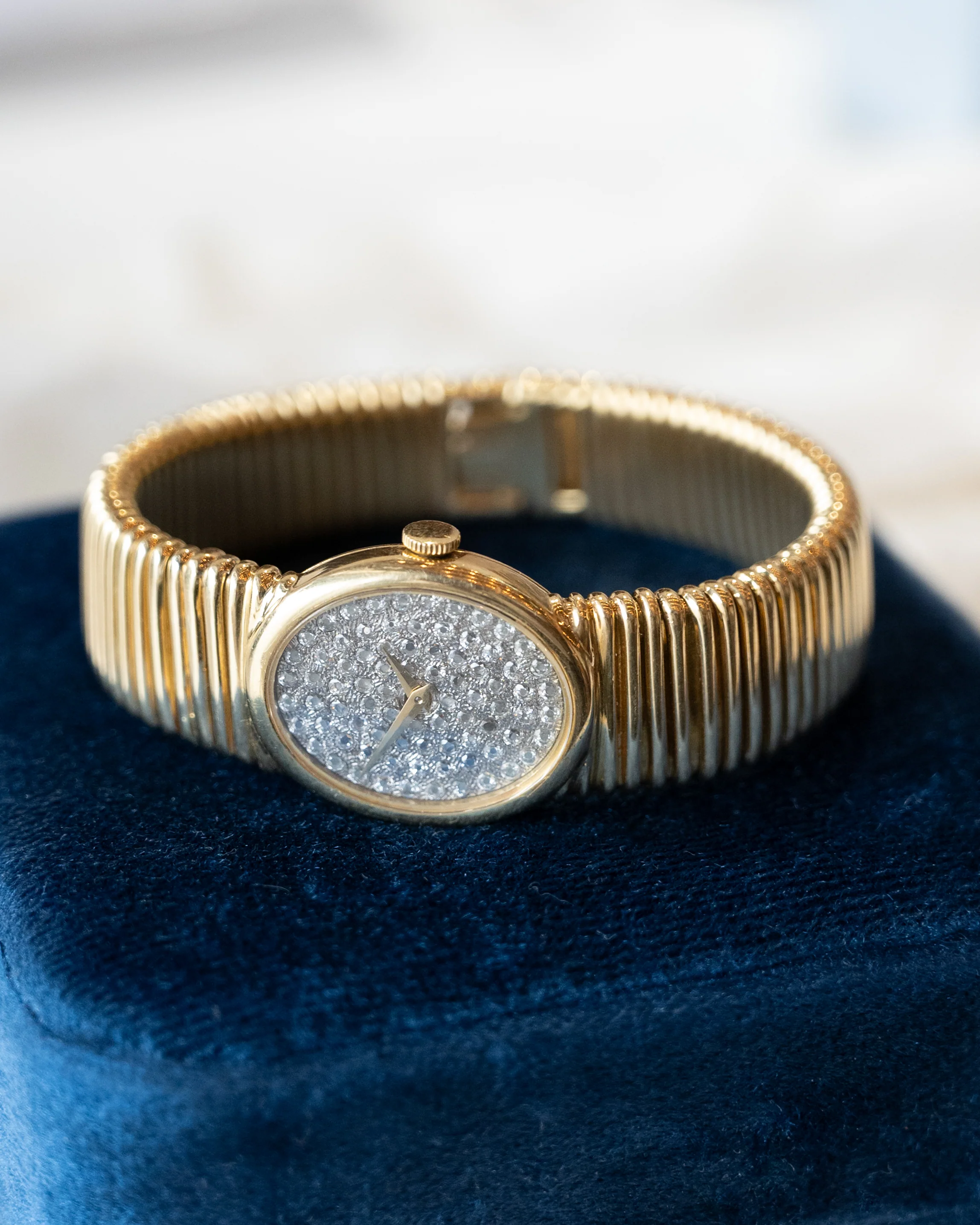 1980s Piaget Ladies Rose Cut Diamond Watch 18k - Image 7