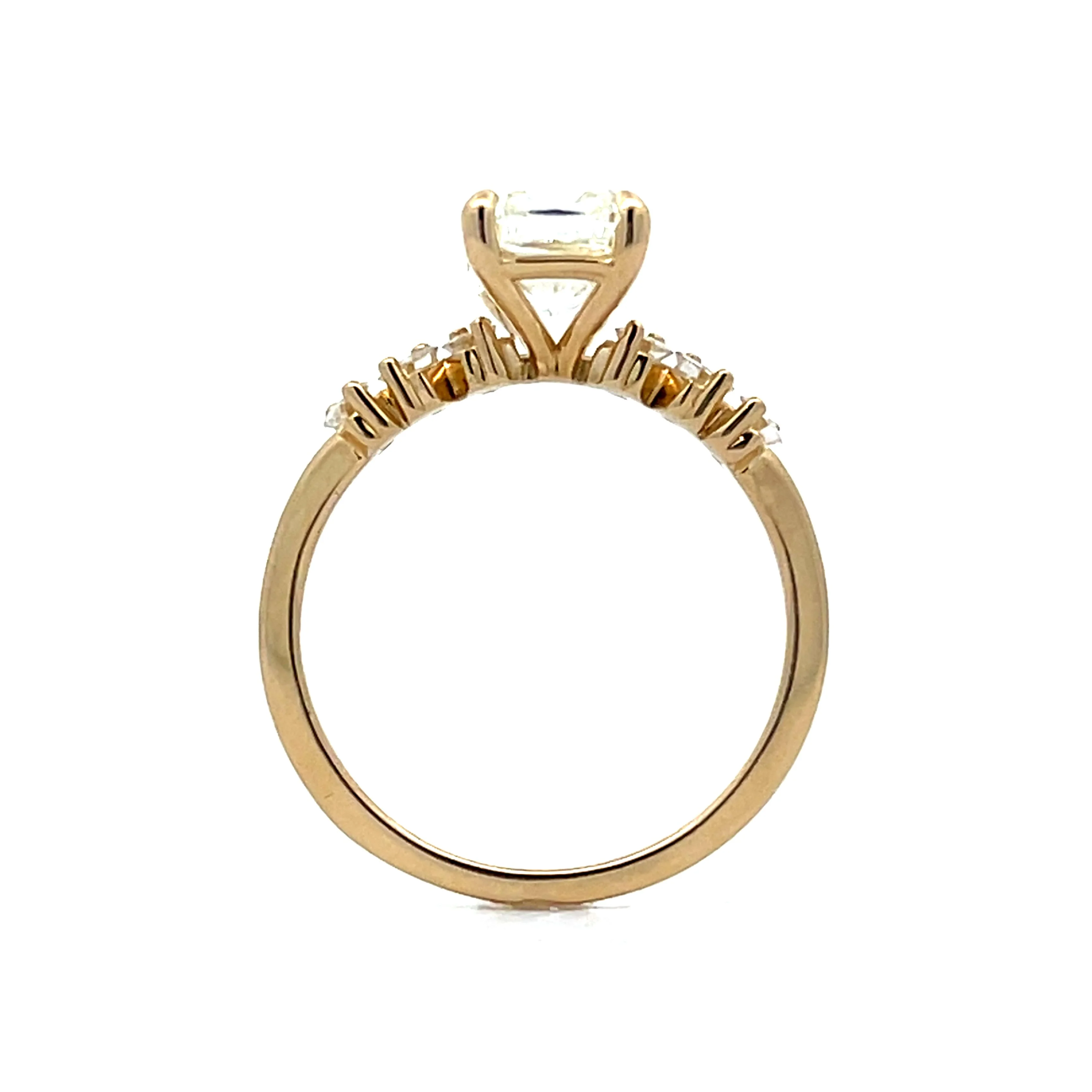 2.00 Cushion Cut Diamond Engagement Ring in 14k - Image 4