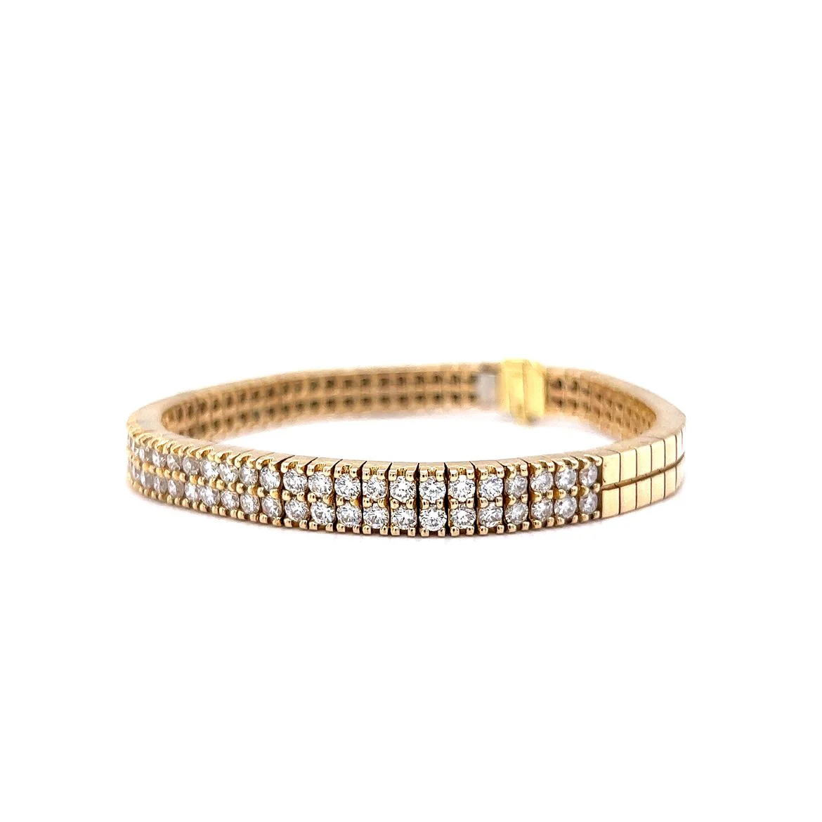2.00 Round Brilliant Diamond Tennis Bracelet in 18k Yellow Gold - Image 2