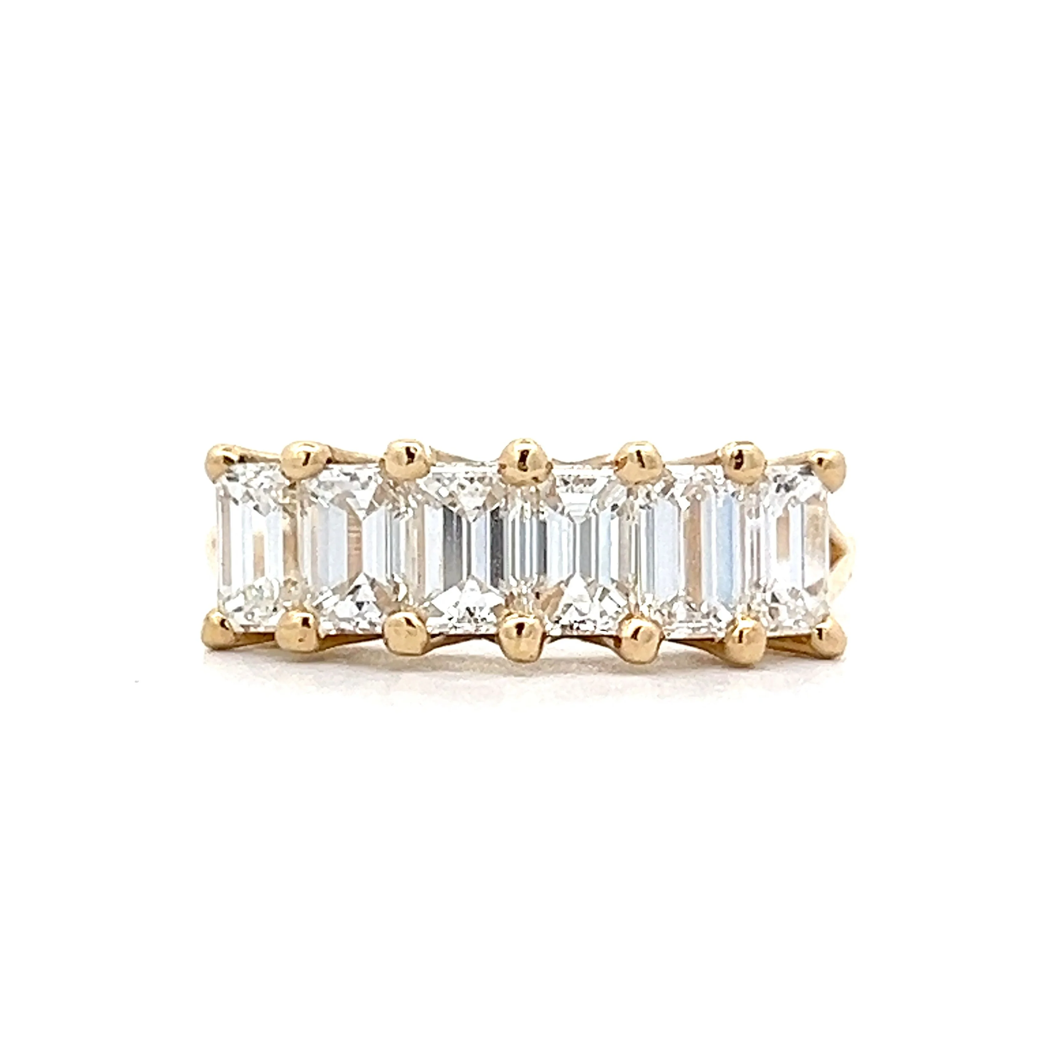 2.00 Emerald Cut Diamond Stacking Band in 14k