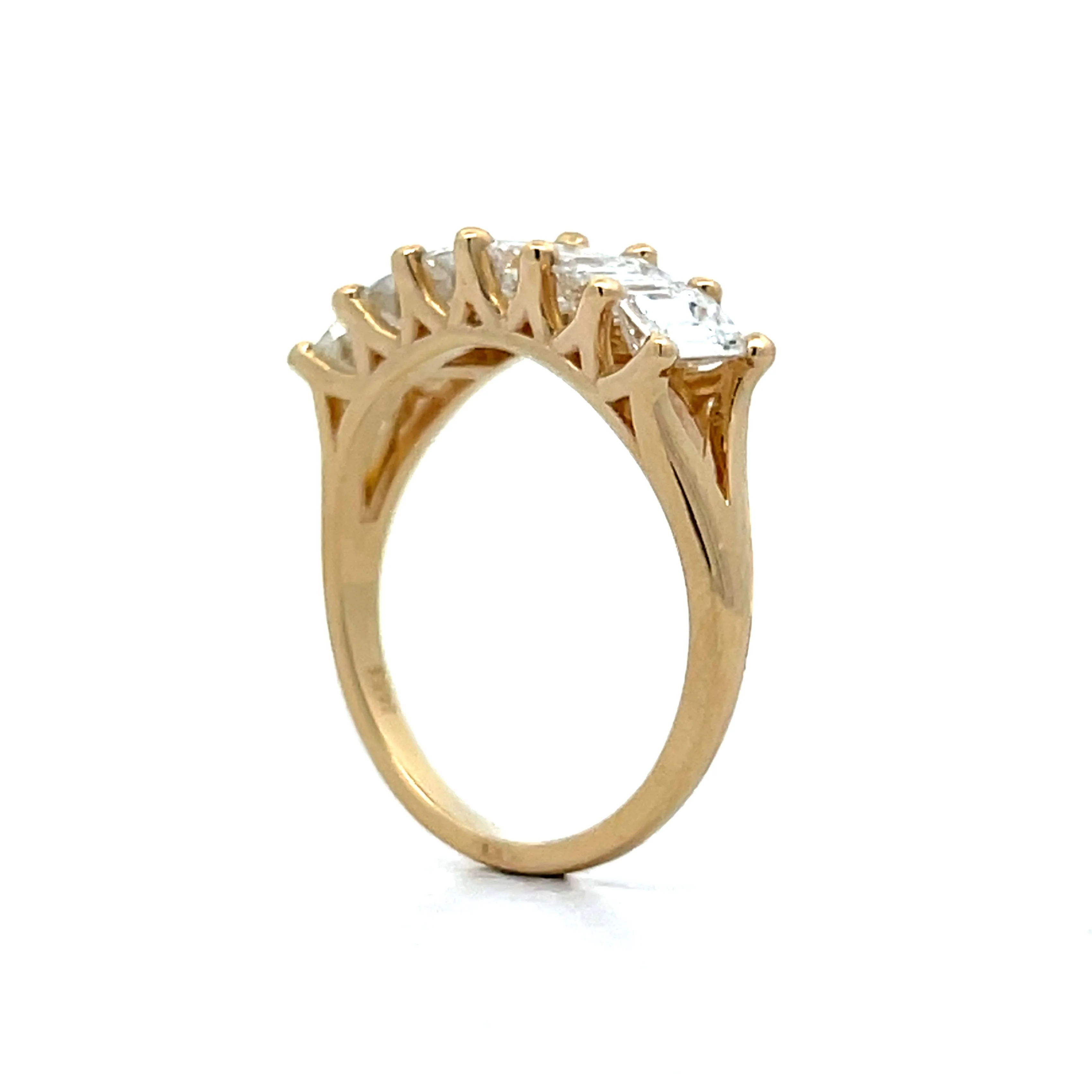 2.00 Emerald Cut Diamond Stacking Band in 14k - Image 5