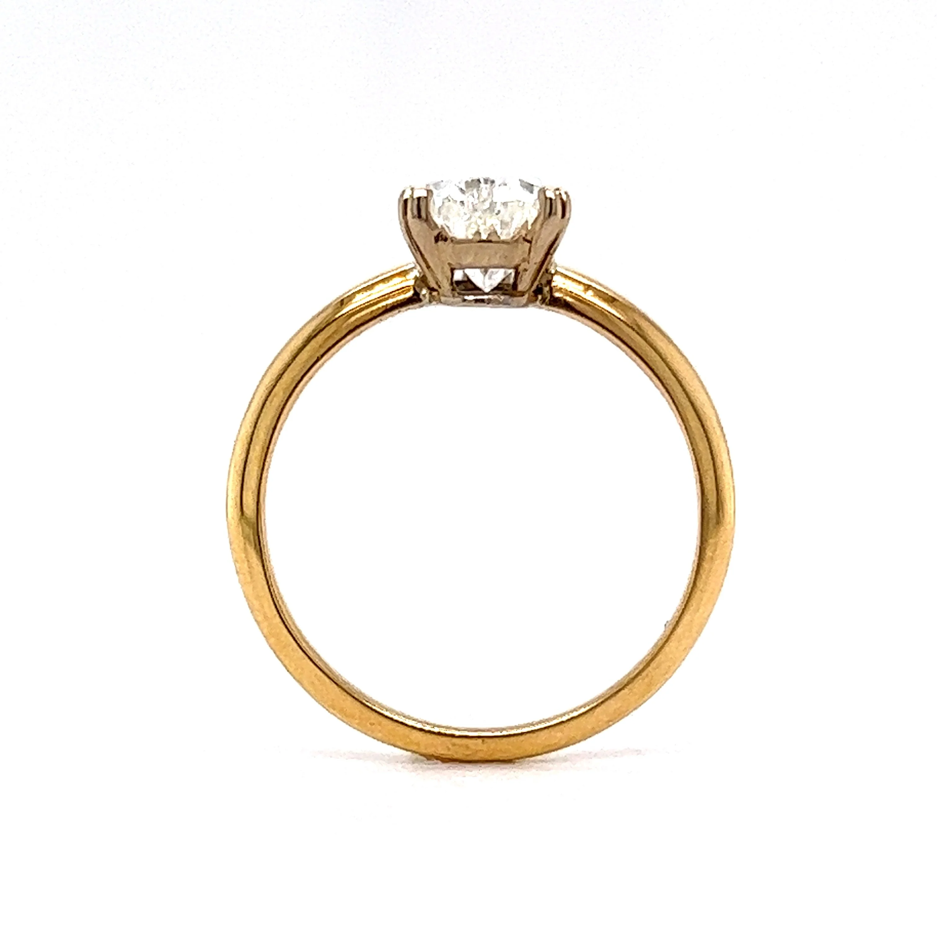 2.00 Pear Cut Diamond Engagement Ring in 18k Yellow Gold - Image 4