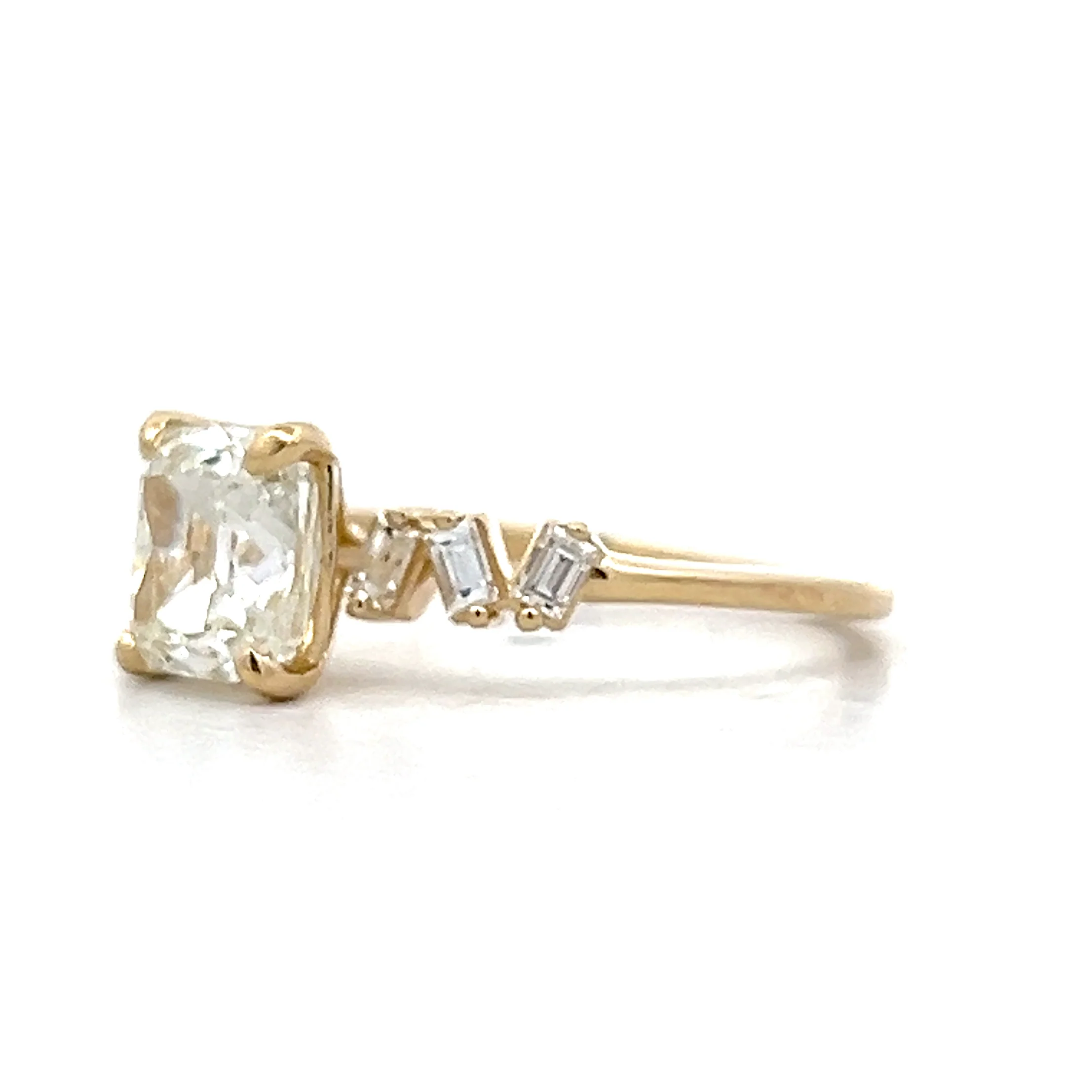 2.01 Cushion Diamond Engagement Ring in 14k - Image 2
