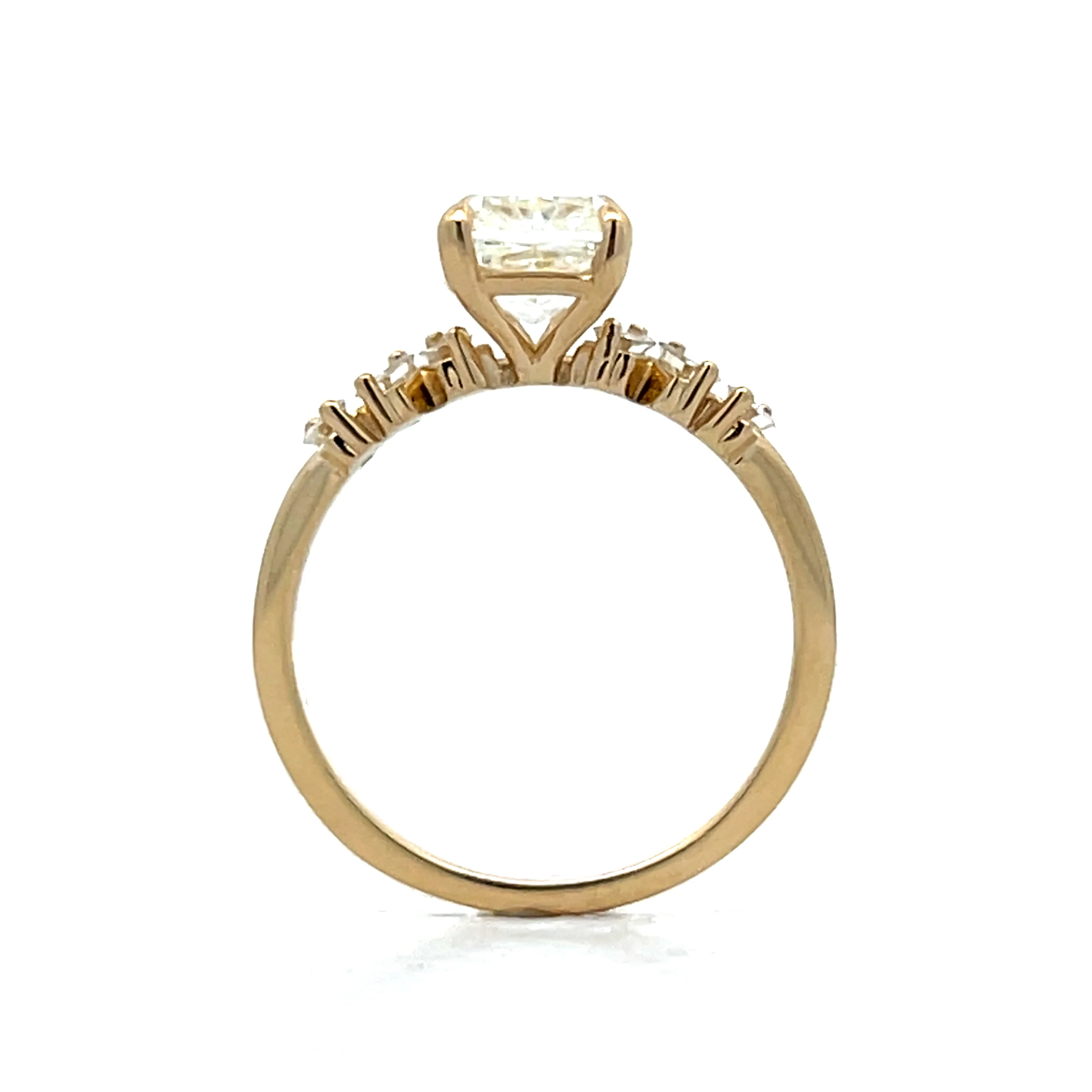 2.01 Cushion Diamond Engagement Ring in 14k - Image 4