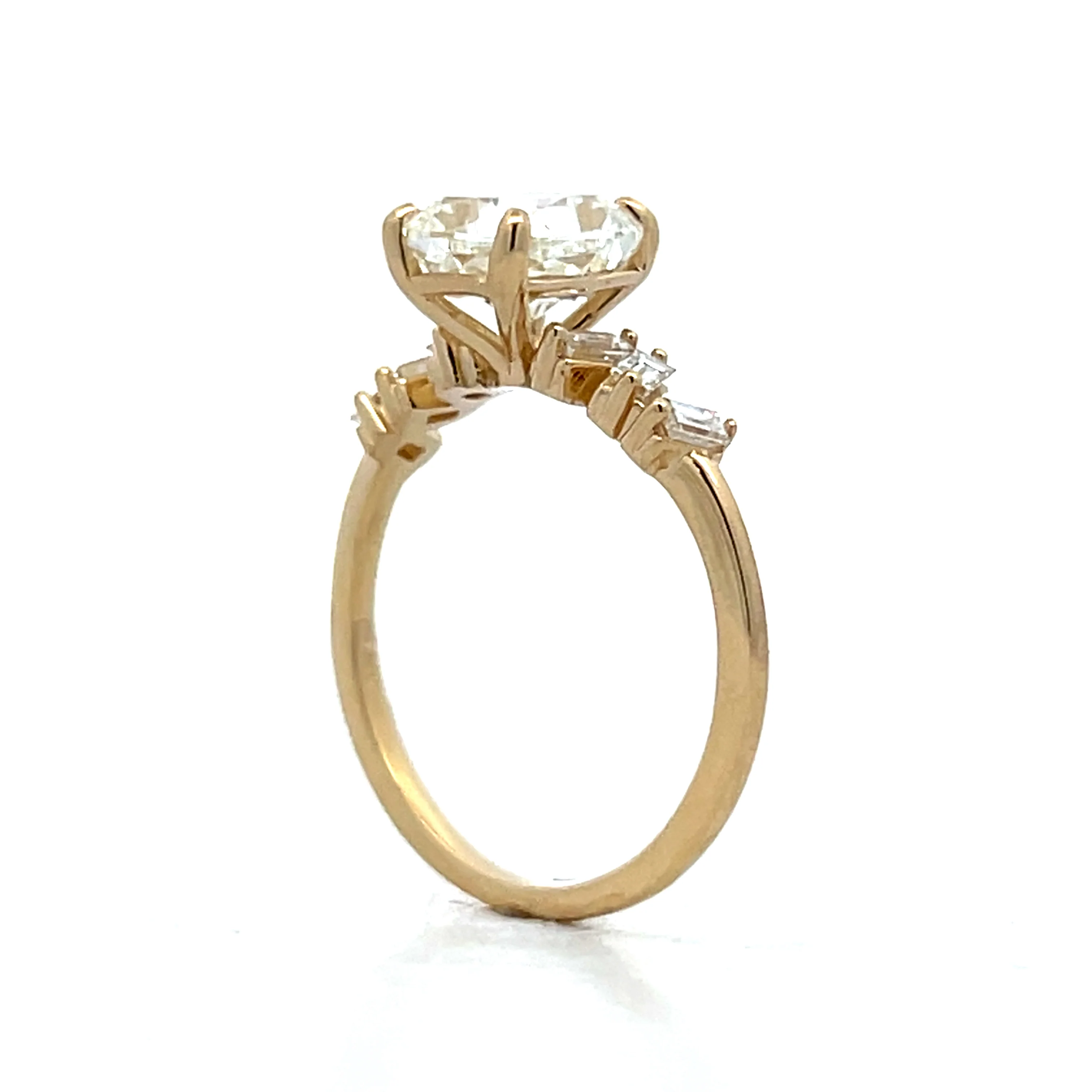 2.01 Cushion Diamond Engagement Ring in 14k - Image 5