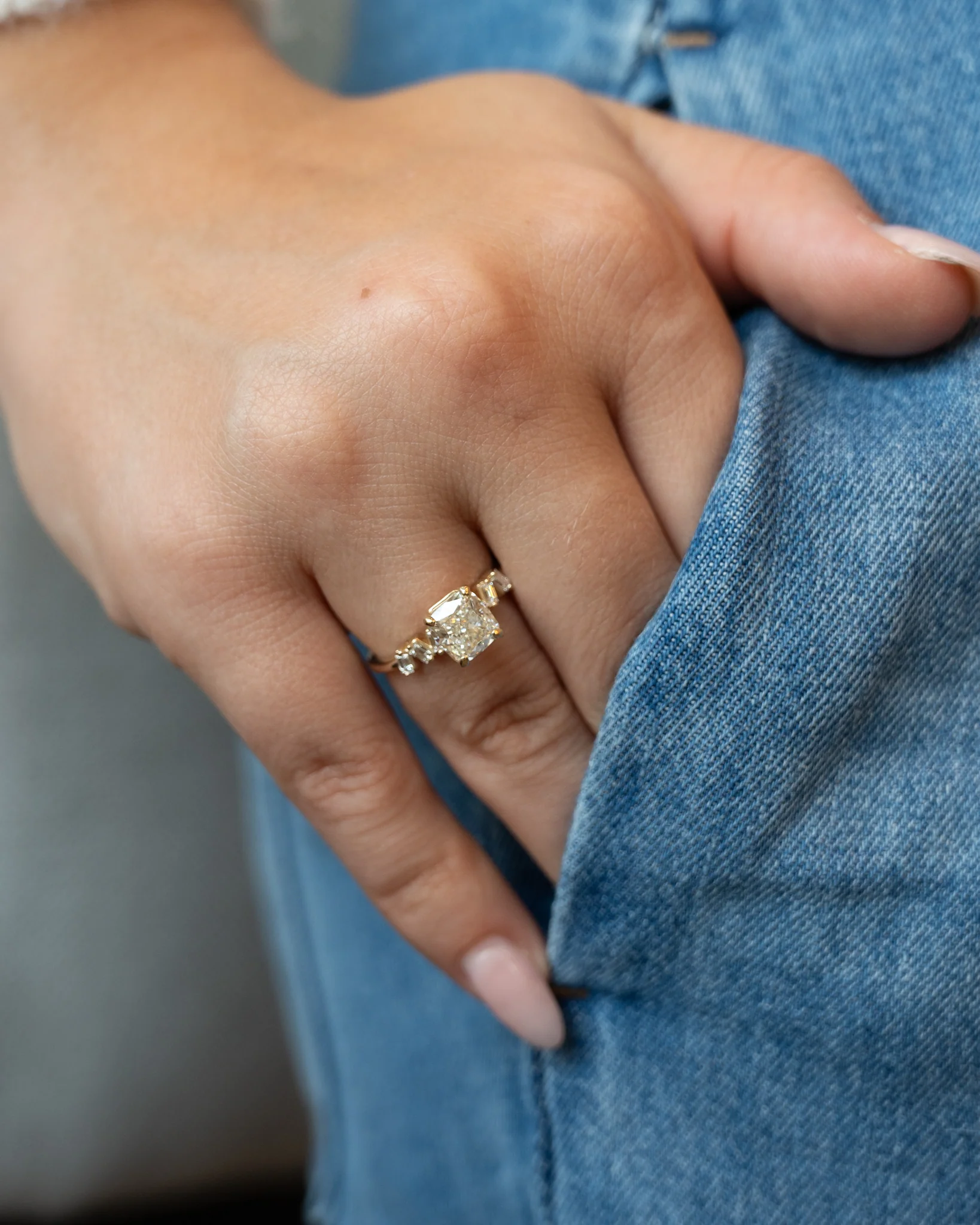 2.01 Cushion Diamond Engagement Ring in 14k - Image 7