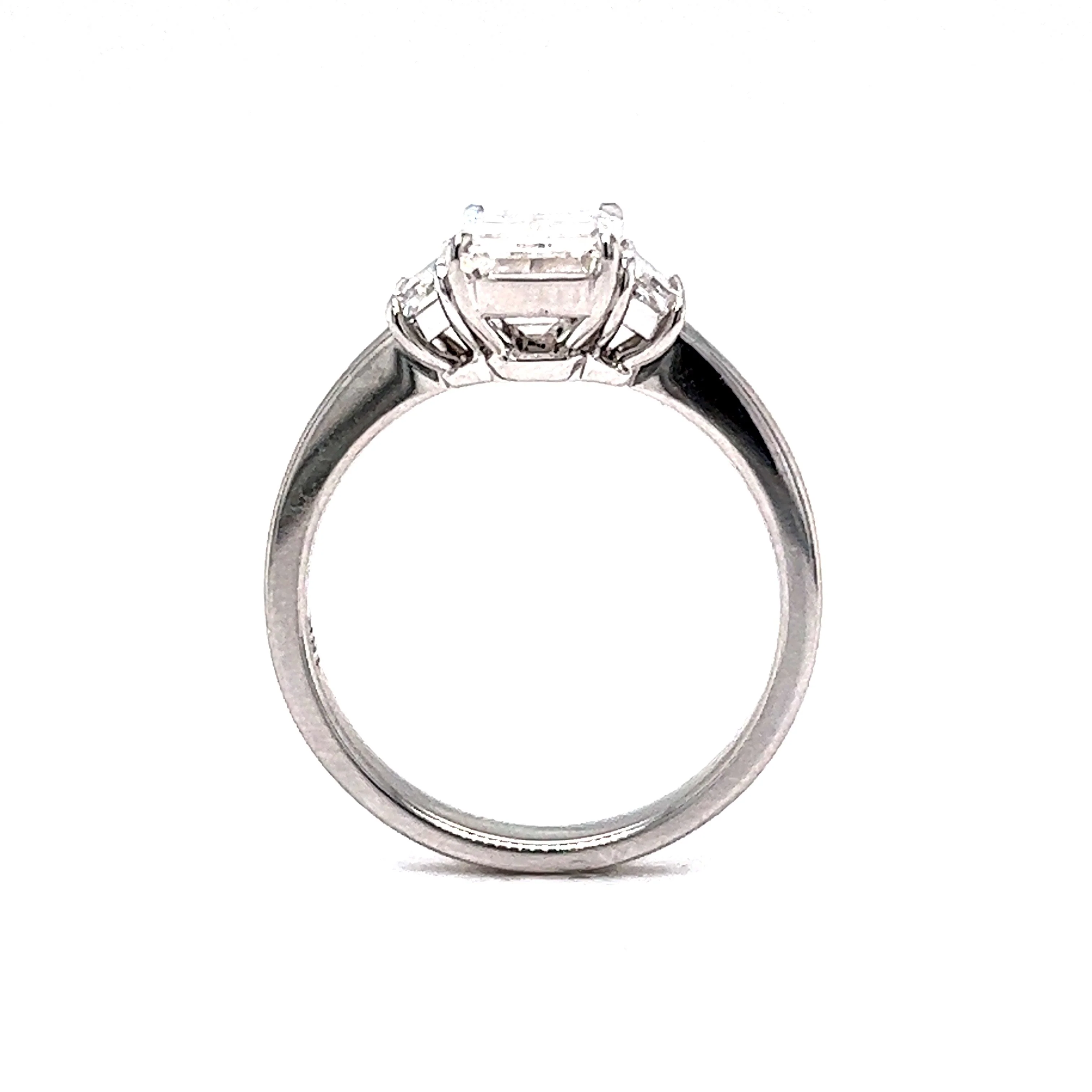 2.02 Emerald Cut Diamond Engagement Ring in 18k White Gold - Image 4