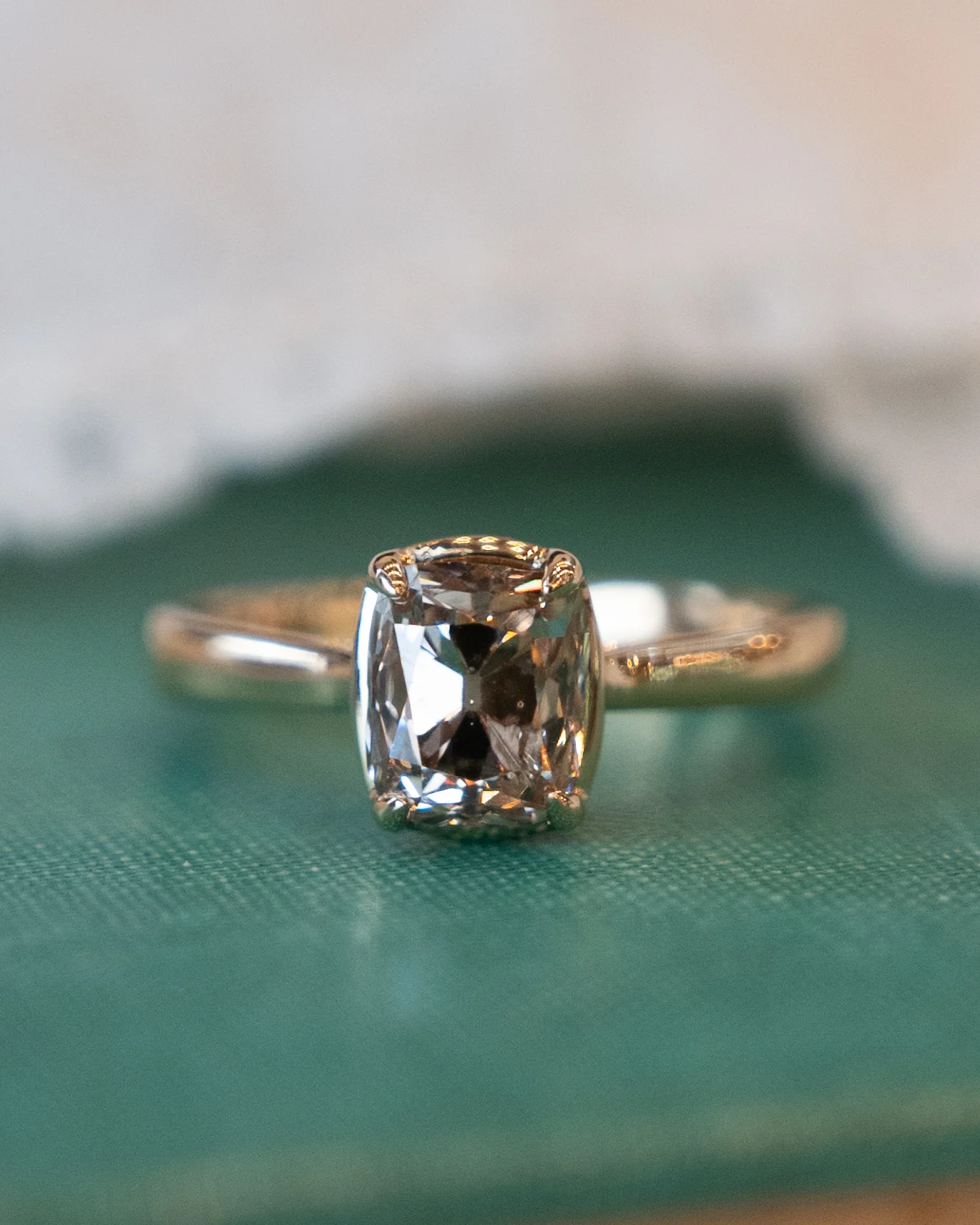 2.03 Fancy Brown Diamond Solitaire Engagement Ring 14k - Image 6