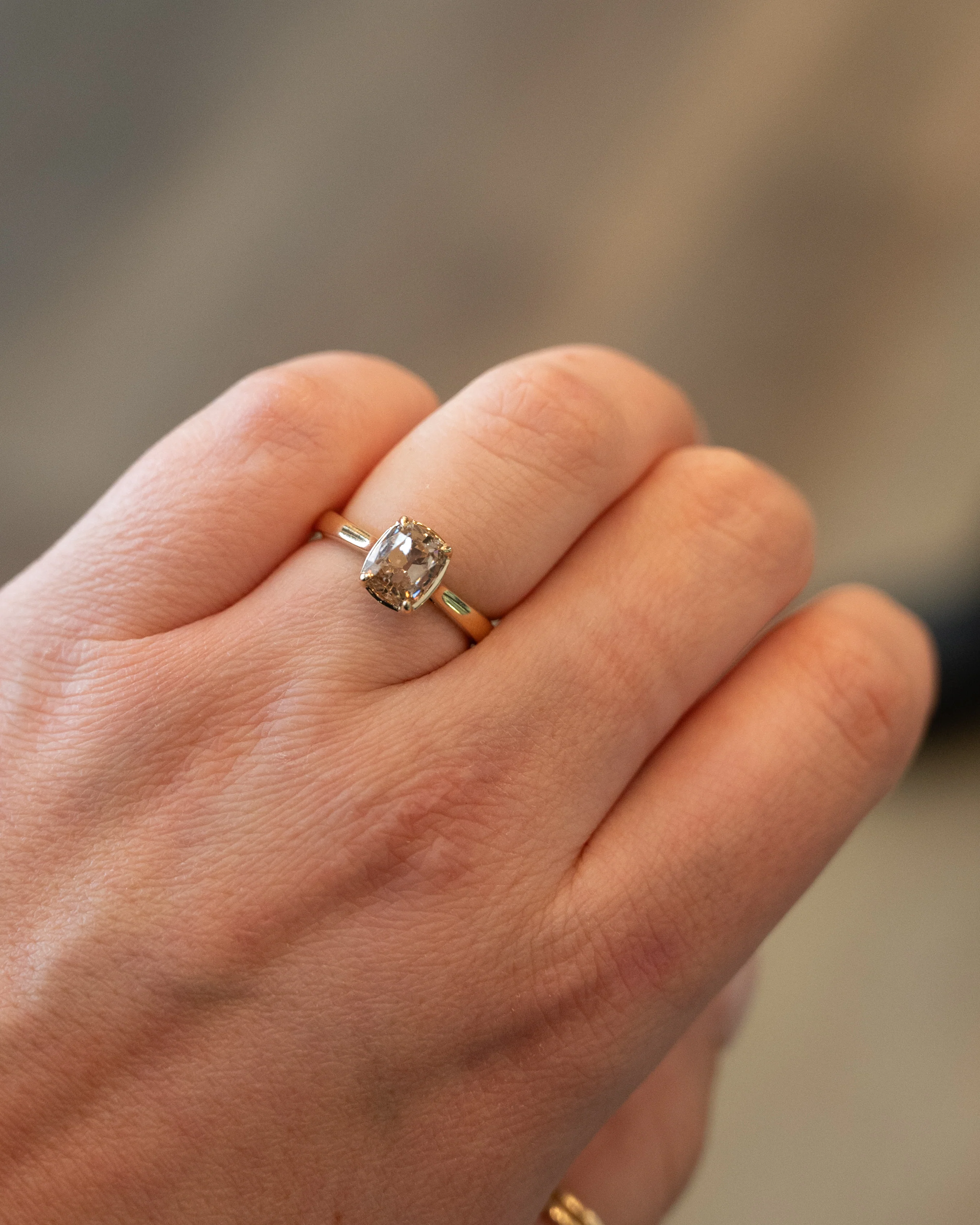 2.03 Fancy Brown Diamond Solitaire Engagement Ring 14k - Image 7