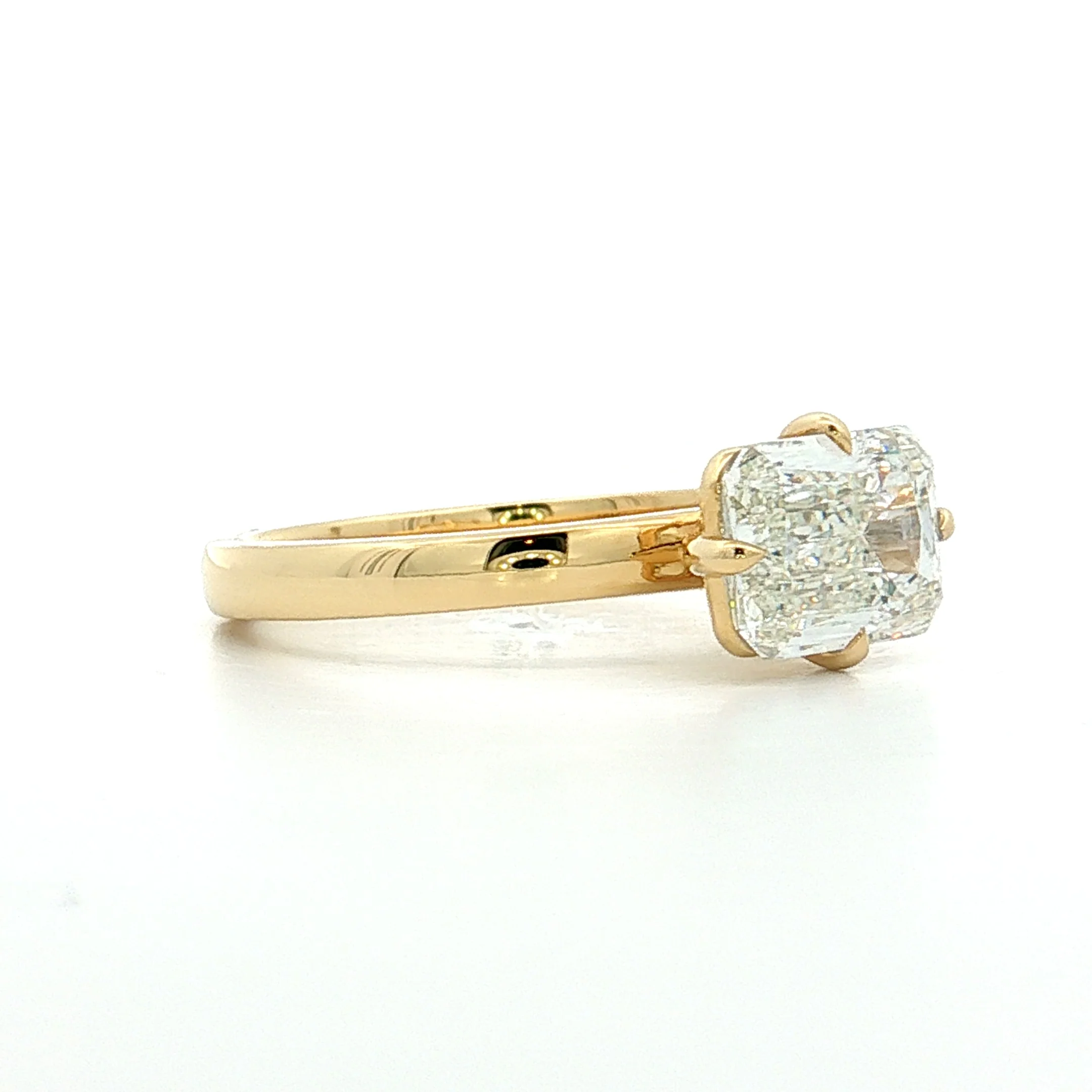 2.03 GIA Criss Cut Diamond Engagement Ring 18k - Image 3