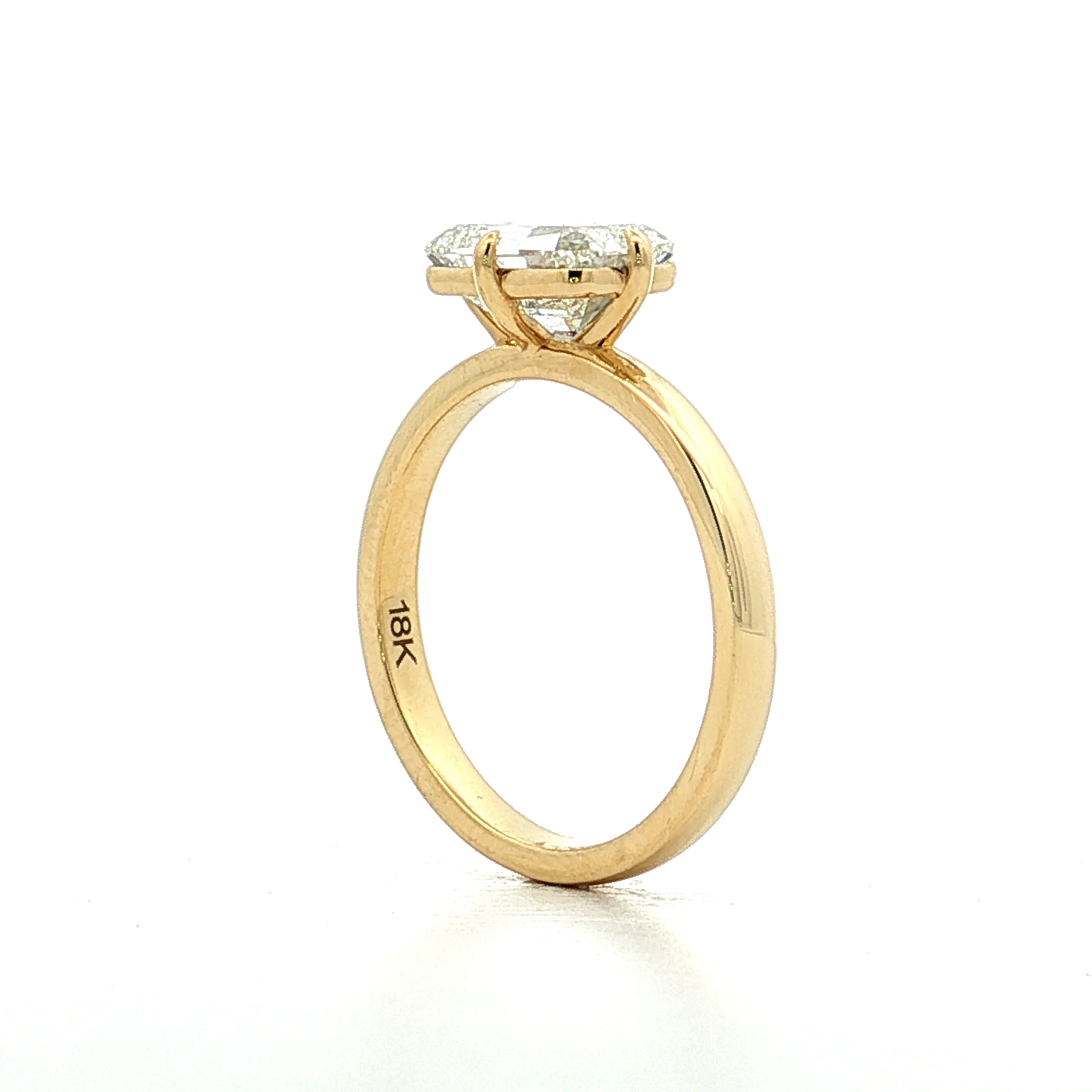 2.03 GIA Criss Cut Diamond Engagement Ring 18k - Image 5