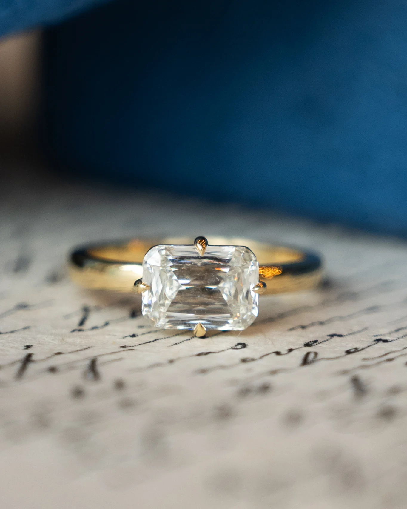 2.03 GIA Criss Cut Diamond Engagement Ring 18k - Image 6