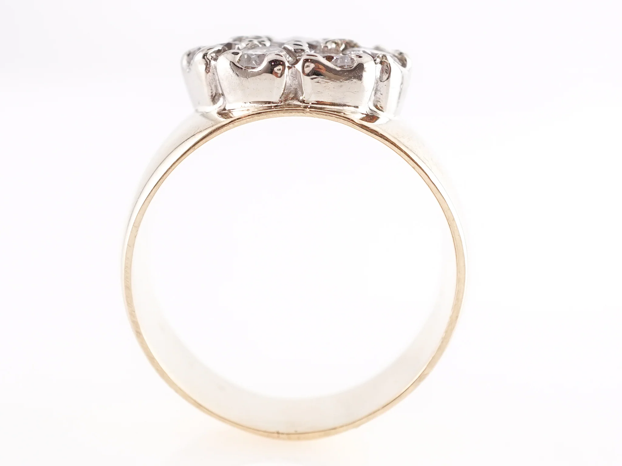 2.04 Diamond Cocktail Ring 14k Yellow Gold - Image 3
