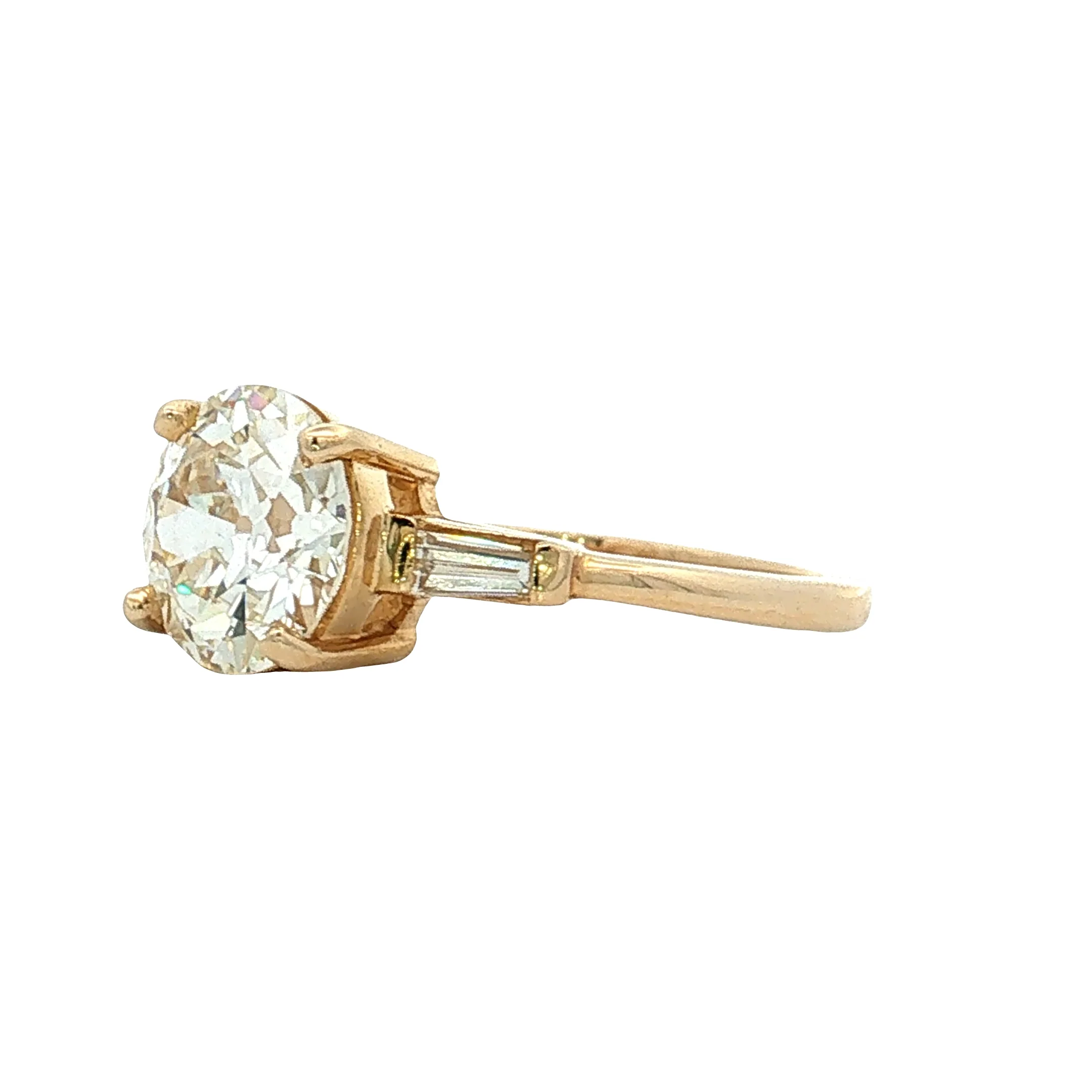 2.04 GIA Old European Diamond Engagement Ring 14k - Image 2