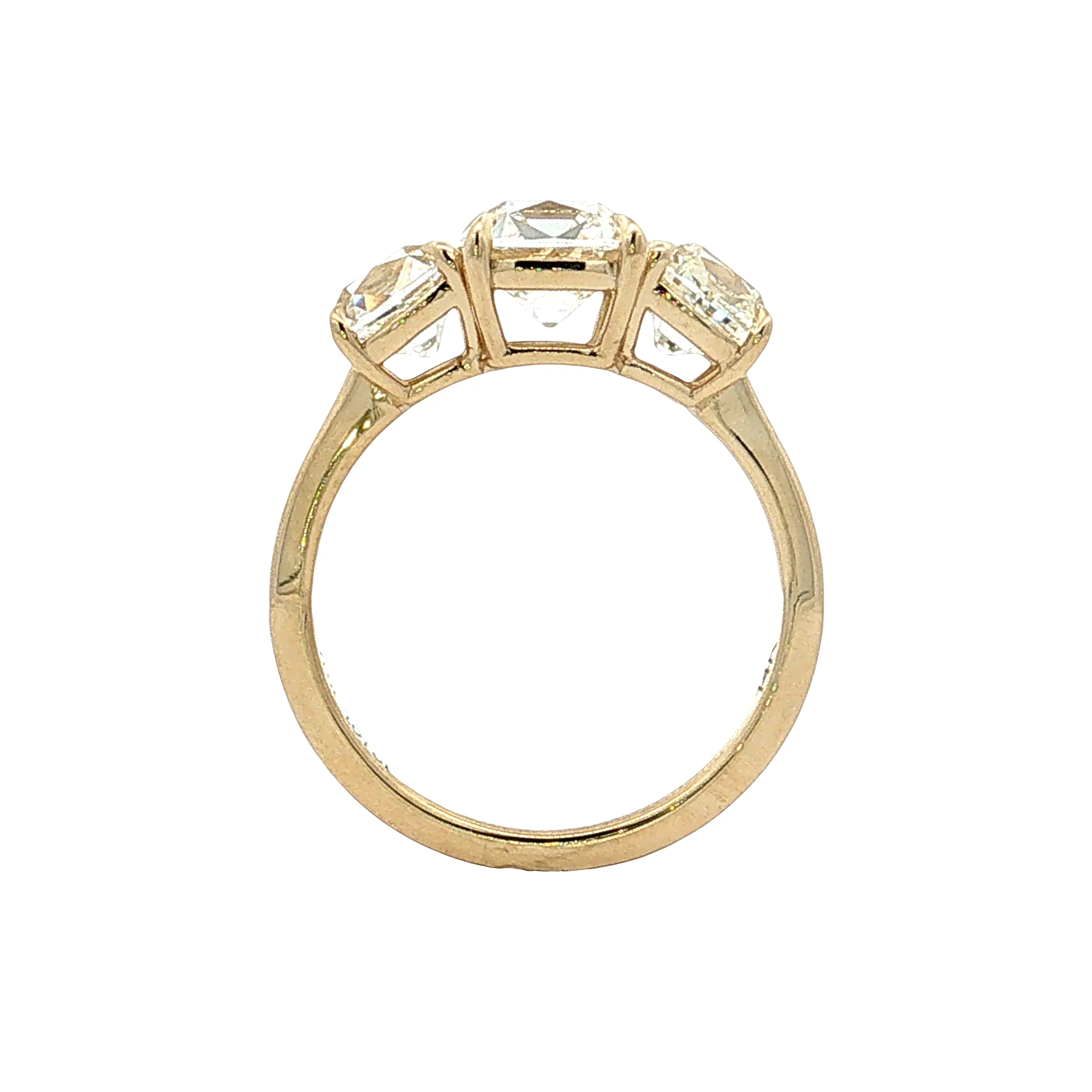 2.04 Old Mine Cushion Diamond Engagement Ring 14k - Image 4