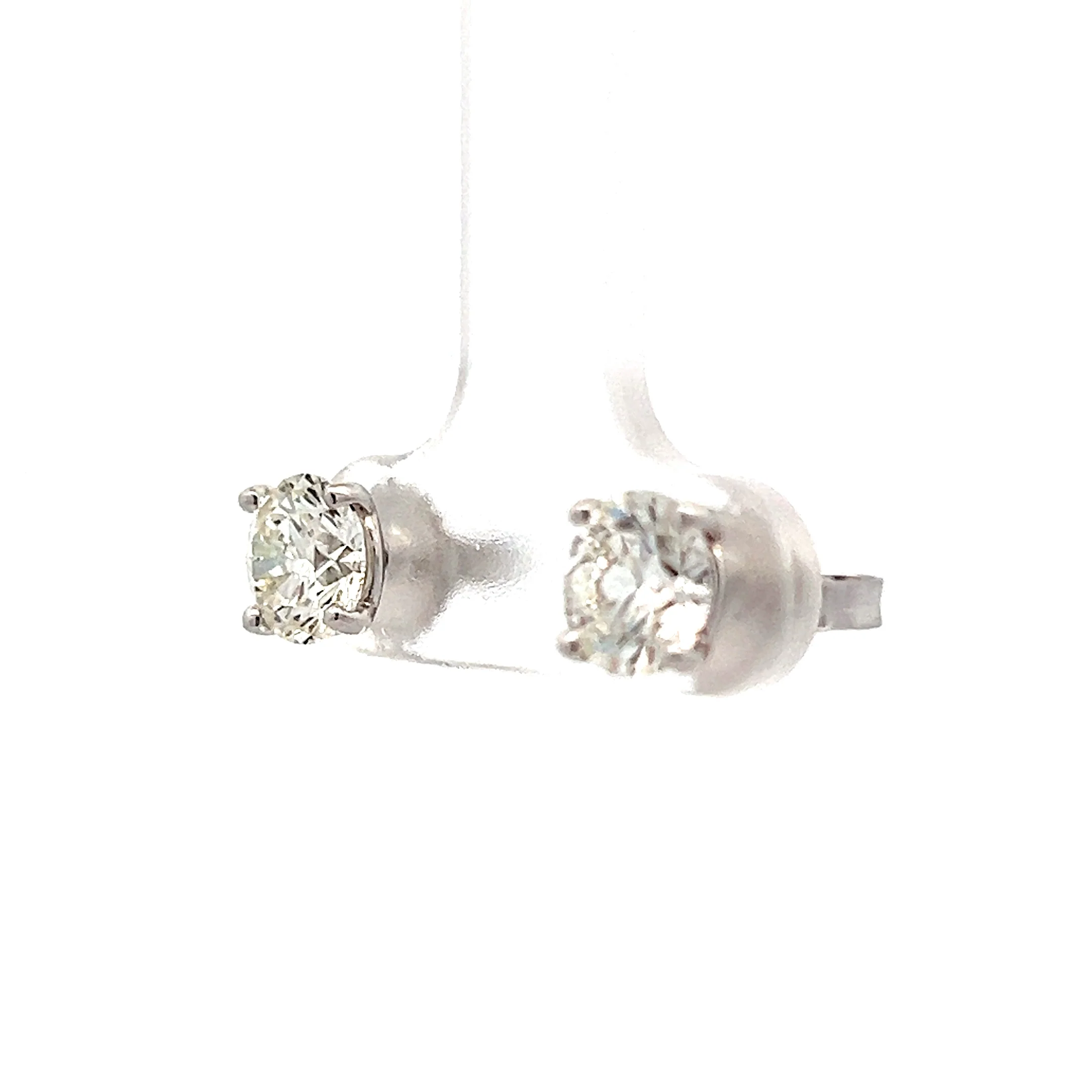 2.05 Diamond Stud Earrings in 18k White Gold - Image 2