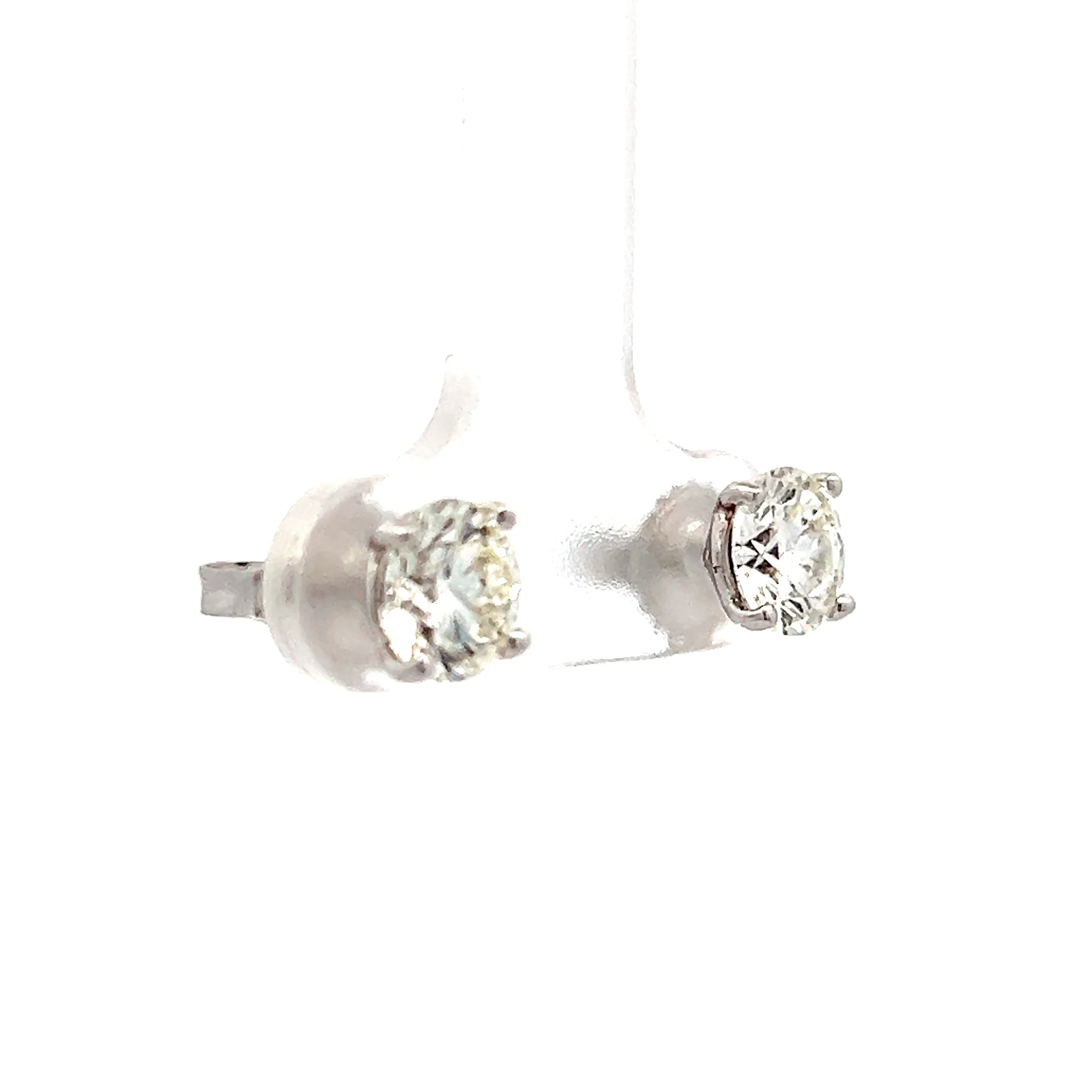 2.05 Diamond Stud Earrings in 18k White Gold - Image 3