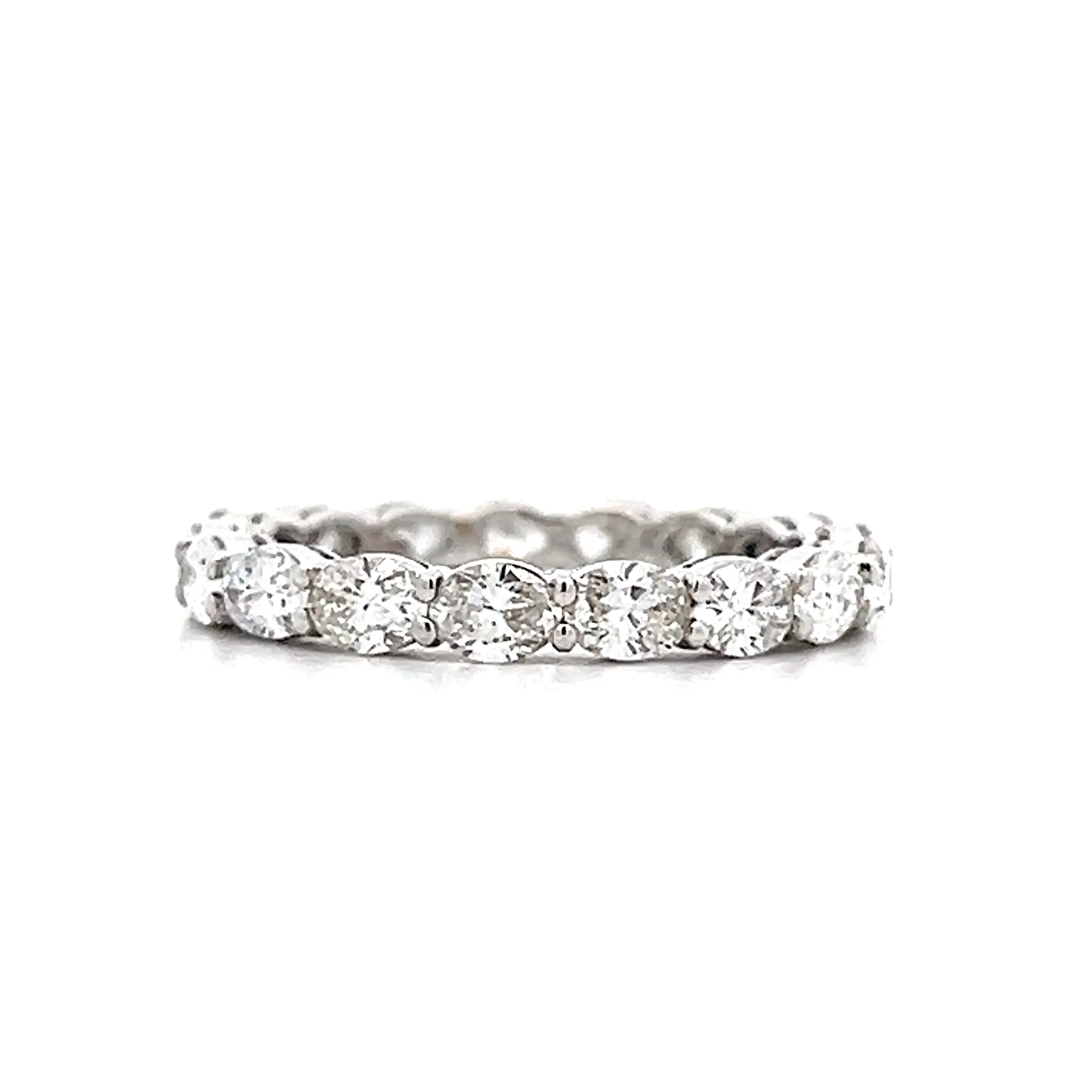 2.08 Oval Cut Diamond Eternity Band in 18k - Image 3