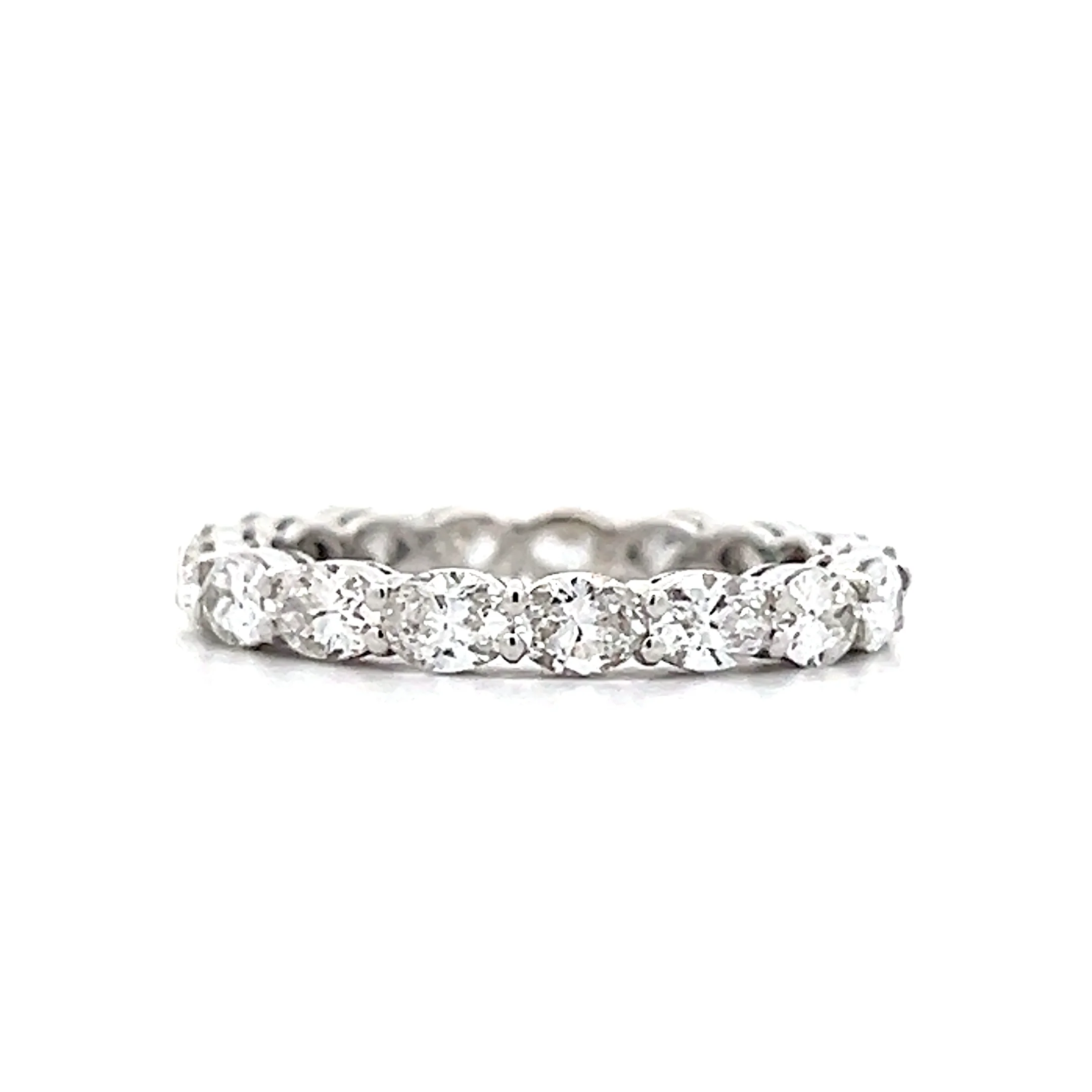 2.08 Oval Cut Diamond Eternity Band in 18k - Image 4