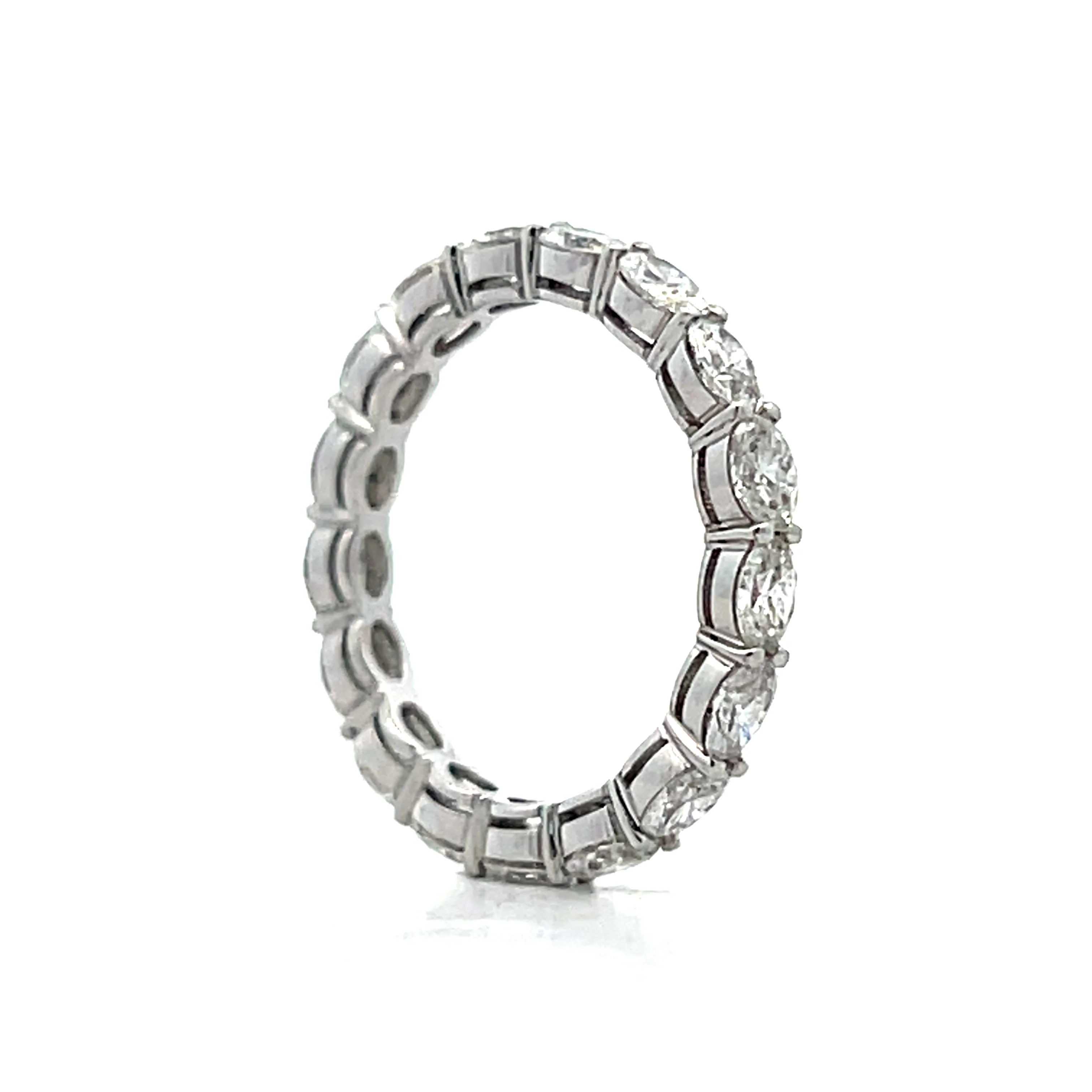 2.08 Oval Cut Diamond Eternity Band in 18k - Image 6