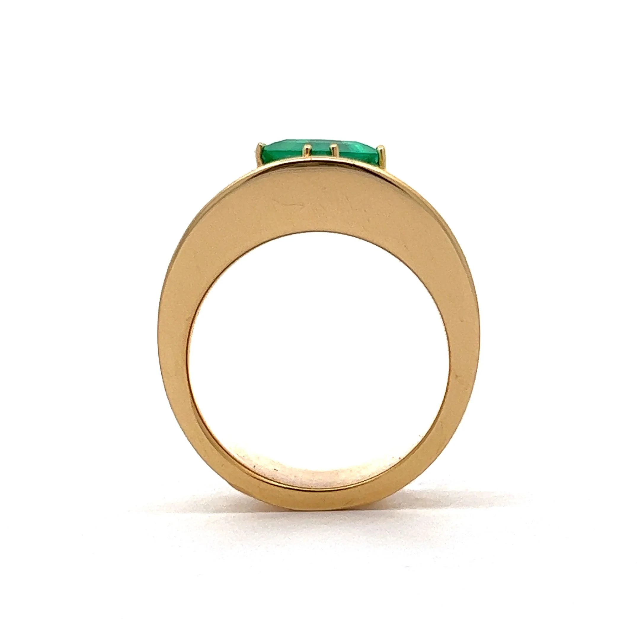 2.12 Emerald Statement Ring in 18K Yellow Gold - Image 4