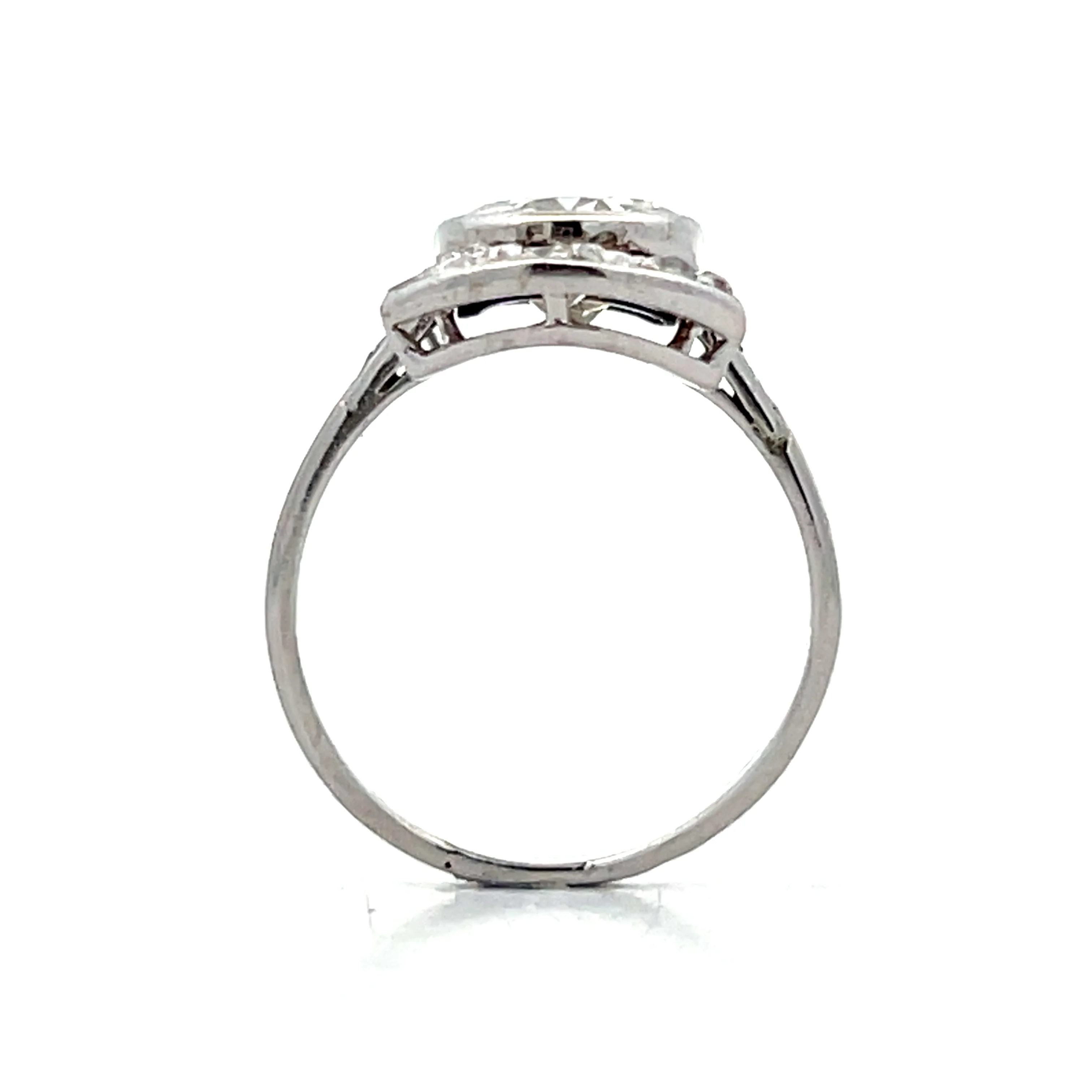 2.13 Antique Art Deco Diamond Cocktail Ring in 14k - Image 4
