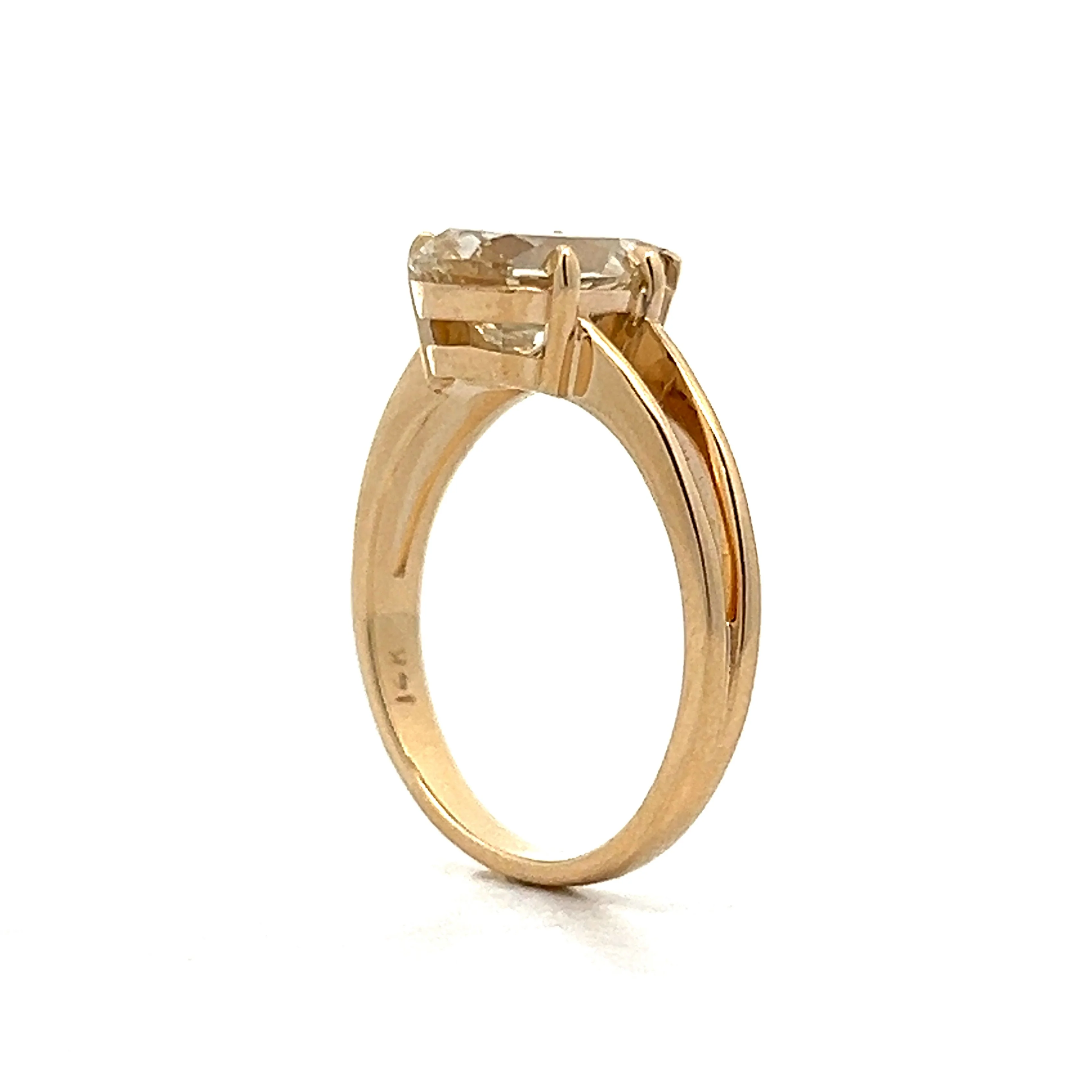 2.15 Pear Shaped Diamond Engagement Ring in 14k - Image 5