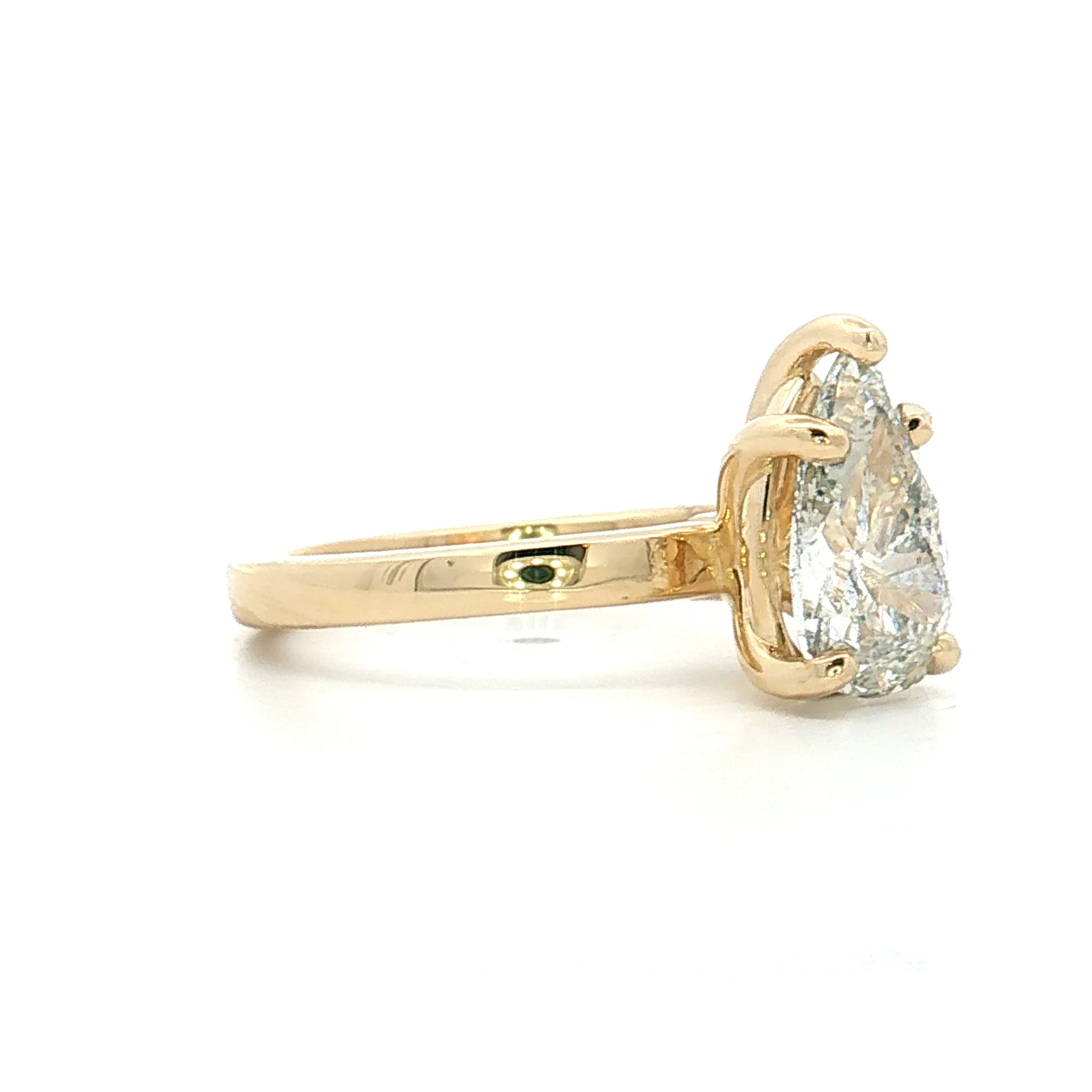 2.17 GIA Pear Diamond Solitaire Engagement Ring 14k - Image 3