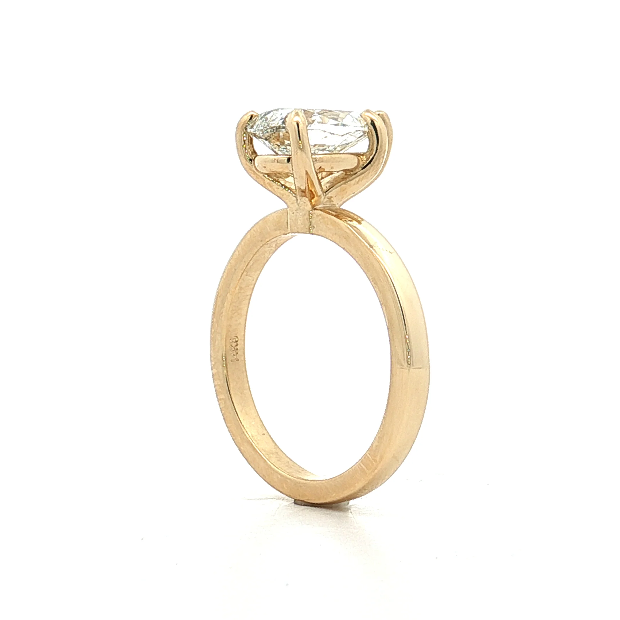 2.17 GIA Pear Diamond Solitaire Engagement Ring 14k - Image 5