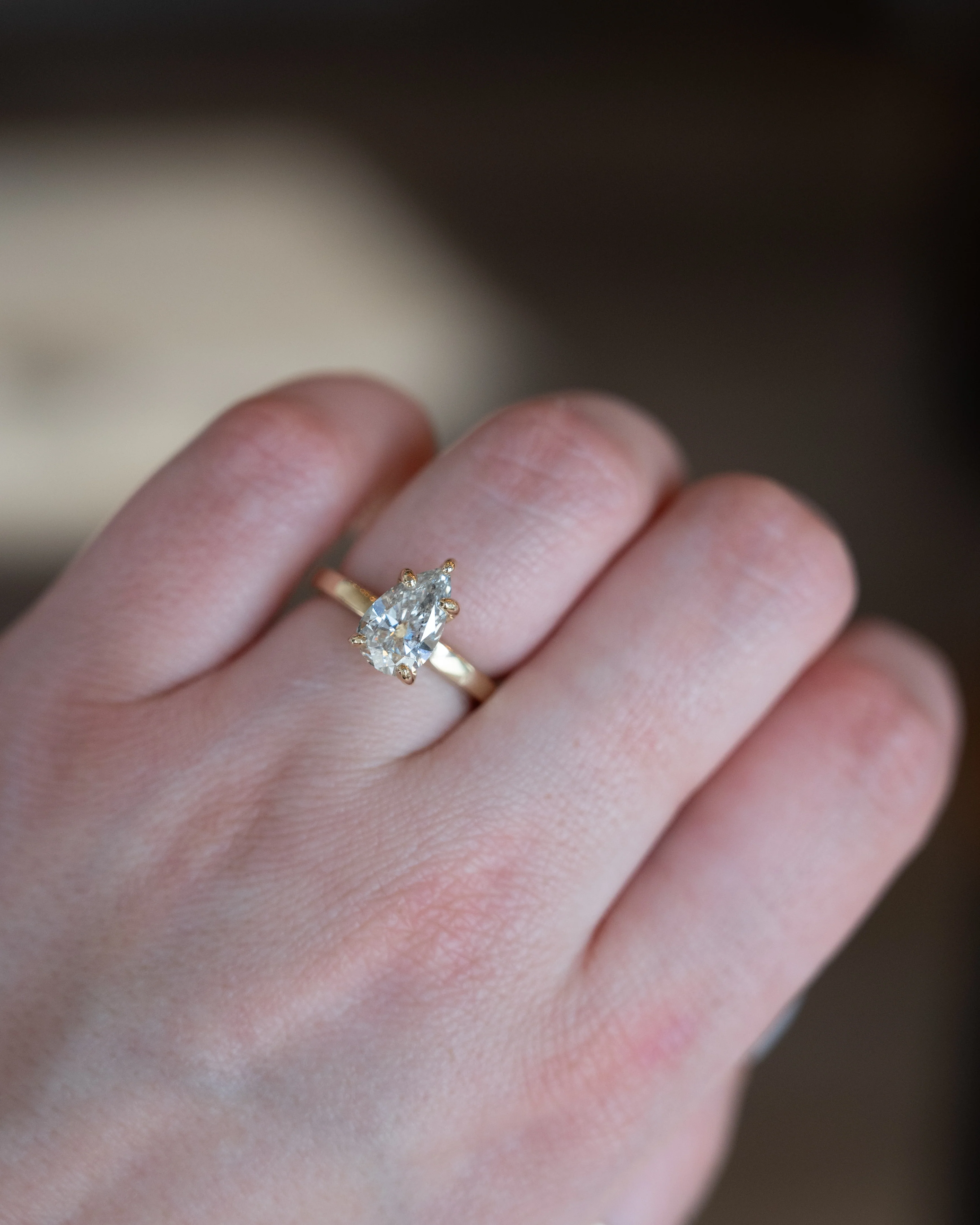 2.17 GIA Pear Diamond Solitaire Engagement Ring 14k - Image 7