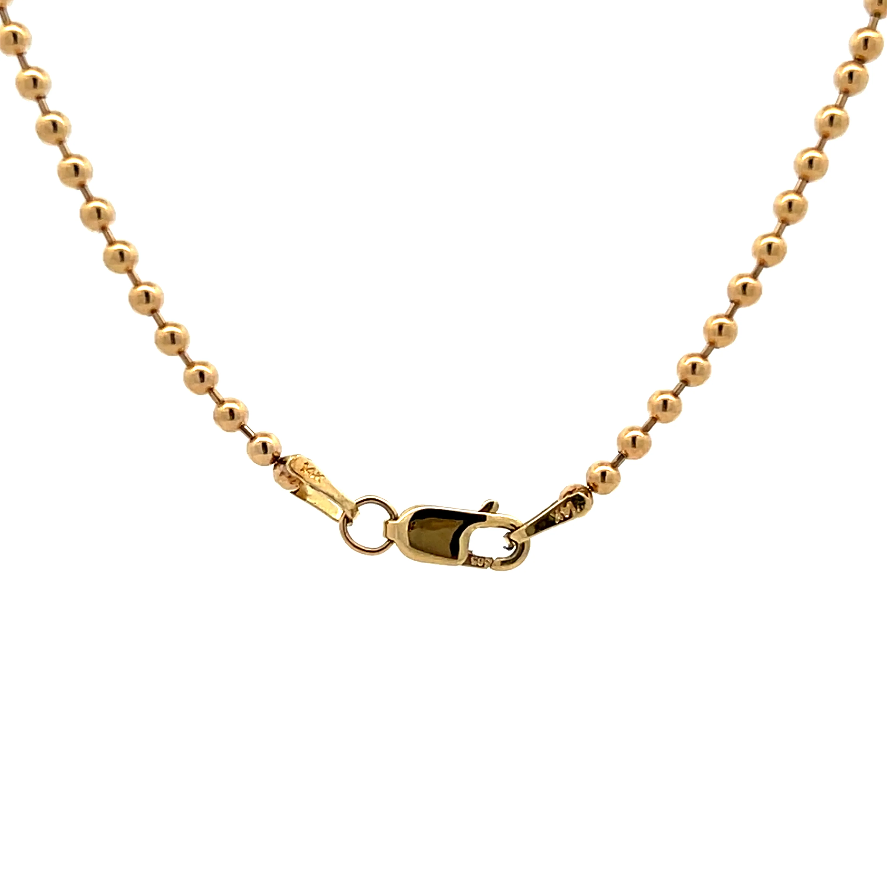 2.18 Emerald & Diamond Pendant Necklace in 14k - Image 4