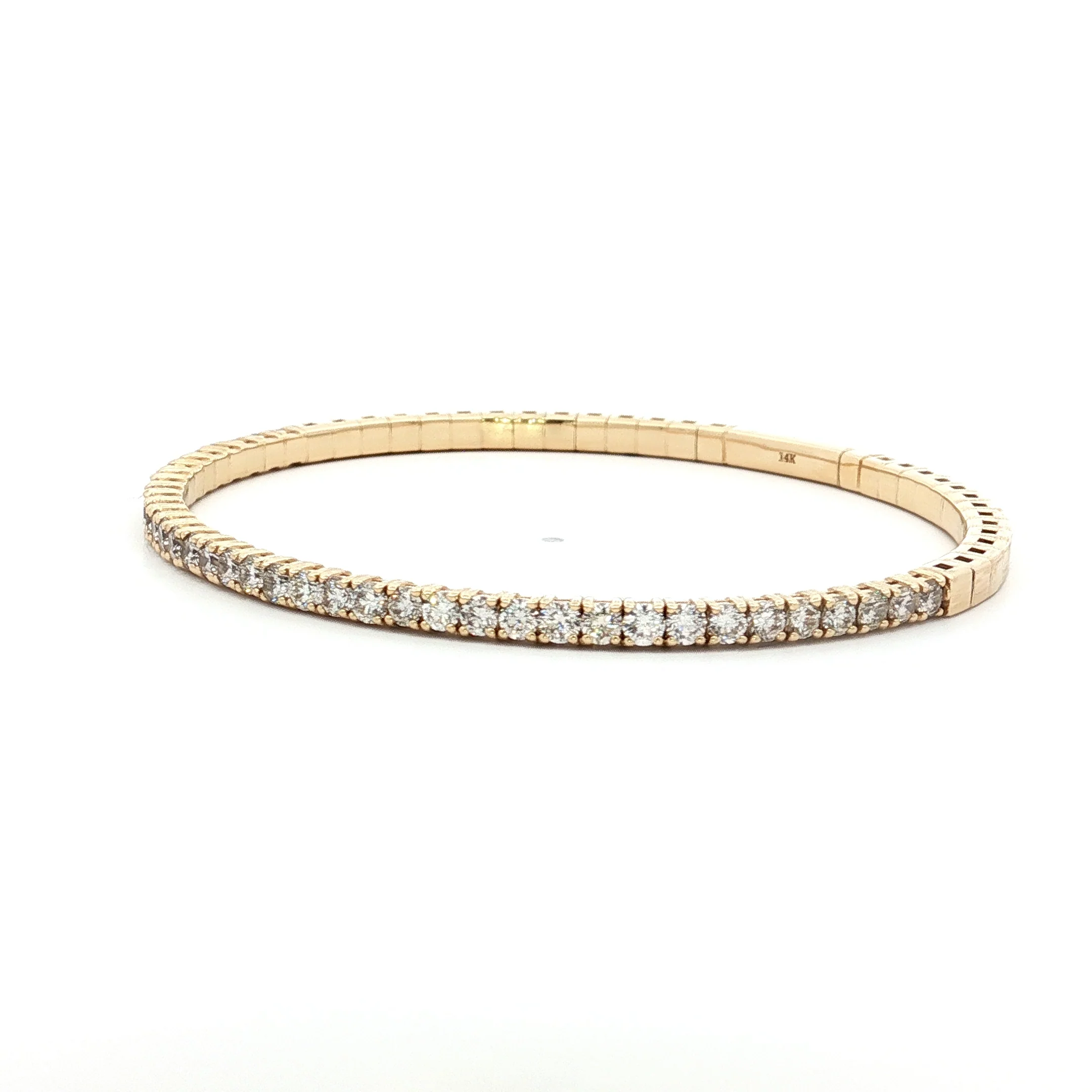 2.20 Diamond Flex Bracelet in 14k Yellow Gold - Image 2