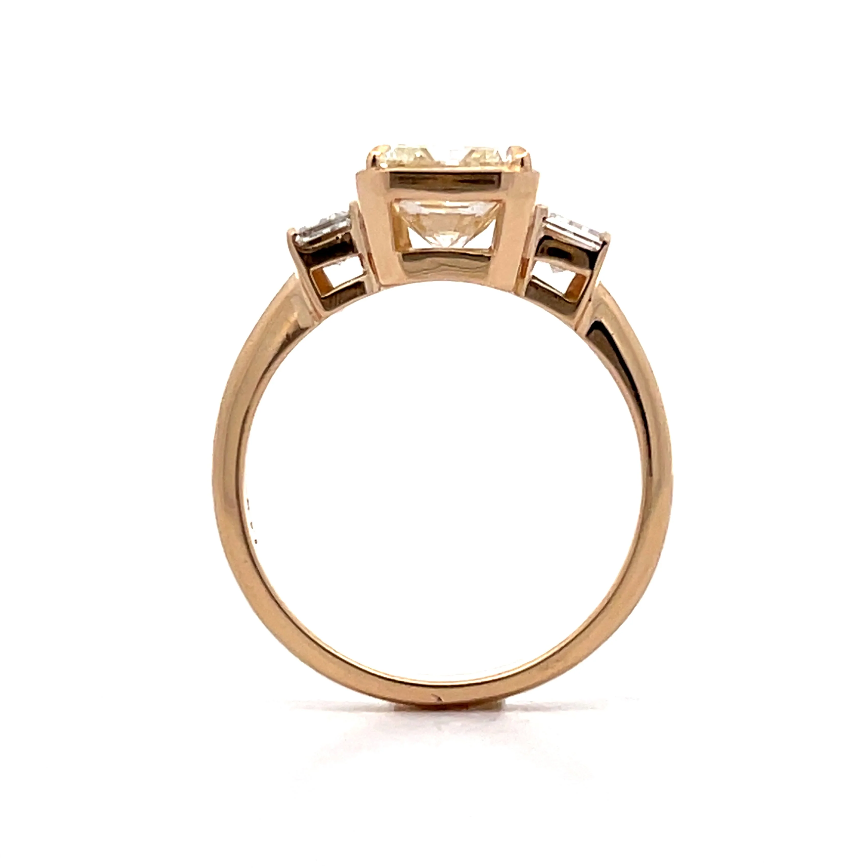 2.20 Radiant Cut Diamond Engagement Ring in 14k - Image 4