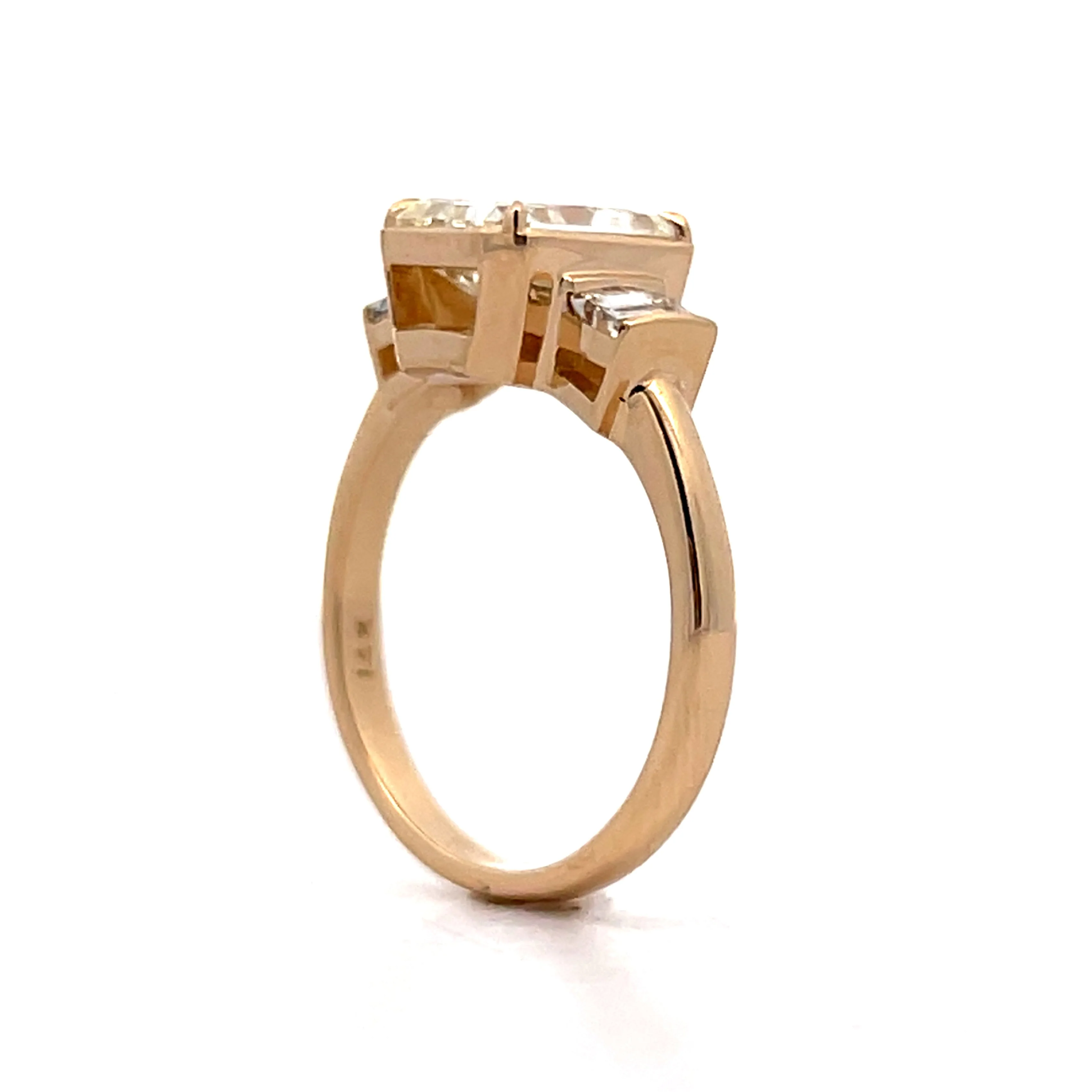 2.20 Radiant Cut Diamond Engagement Ring in 14k - Image 5