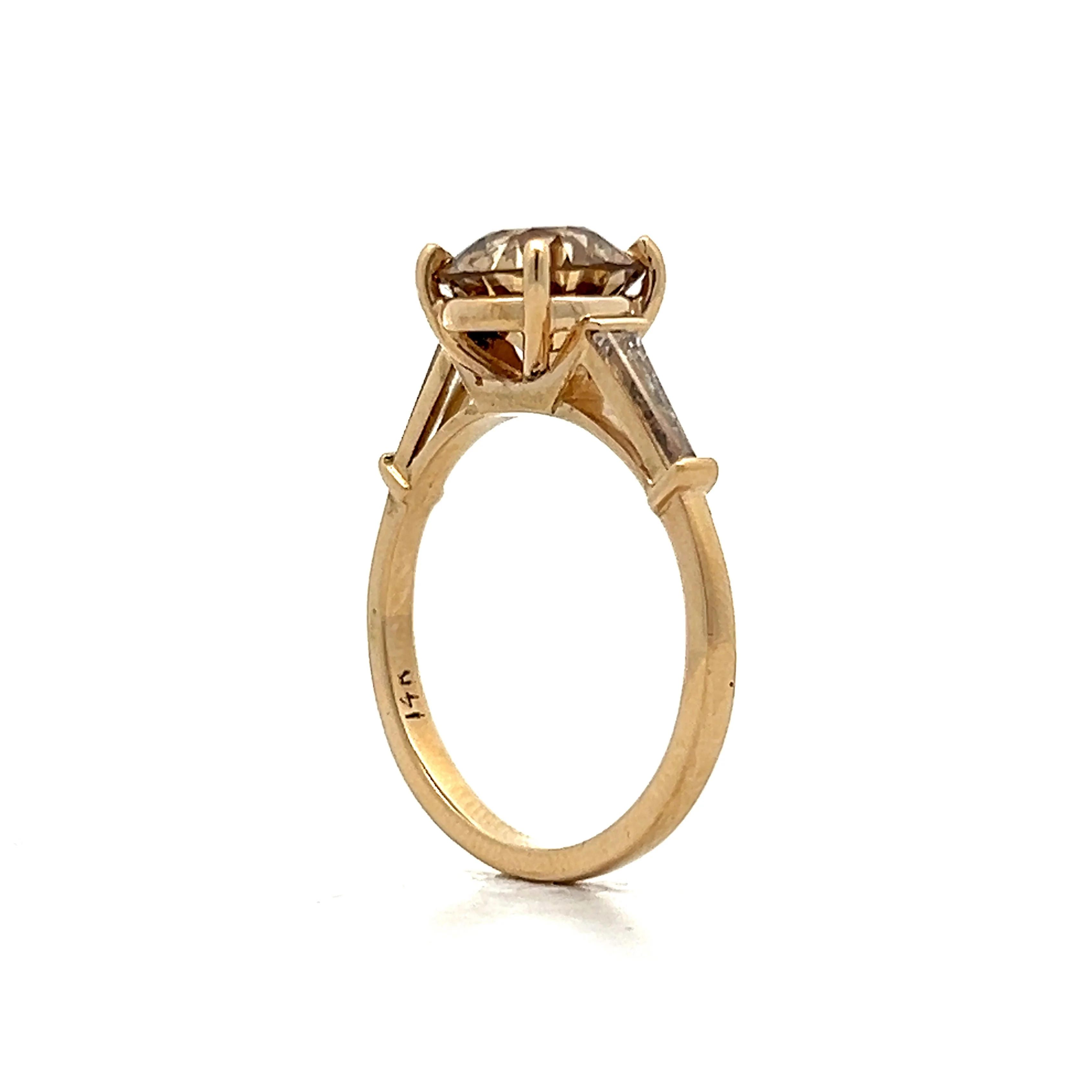 2.22 Old European Fancy Brown Diamond in 14k - Image 5
