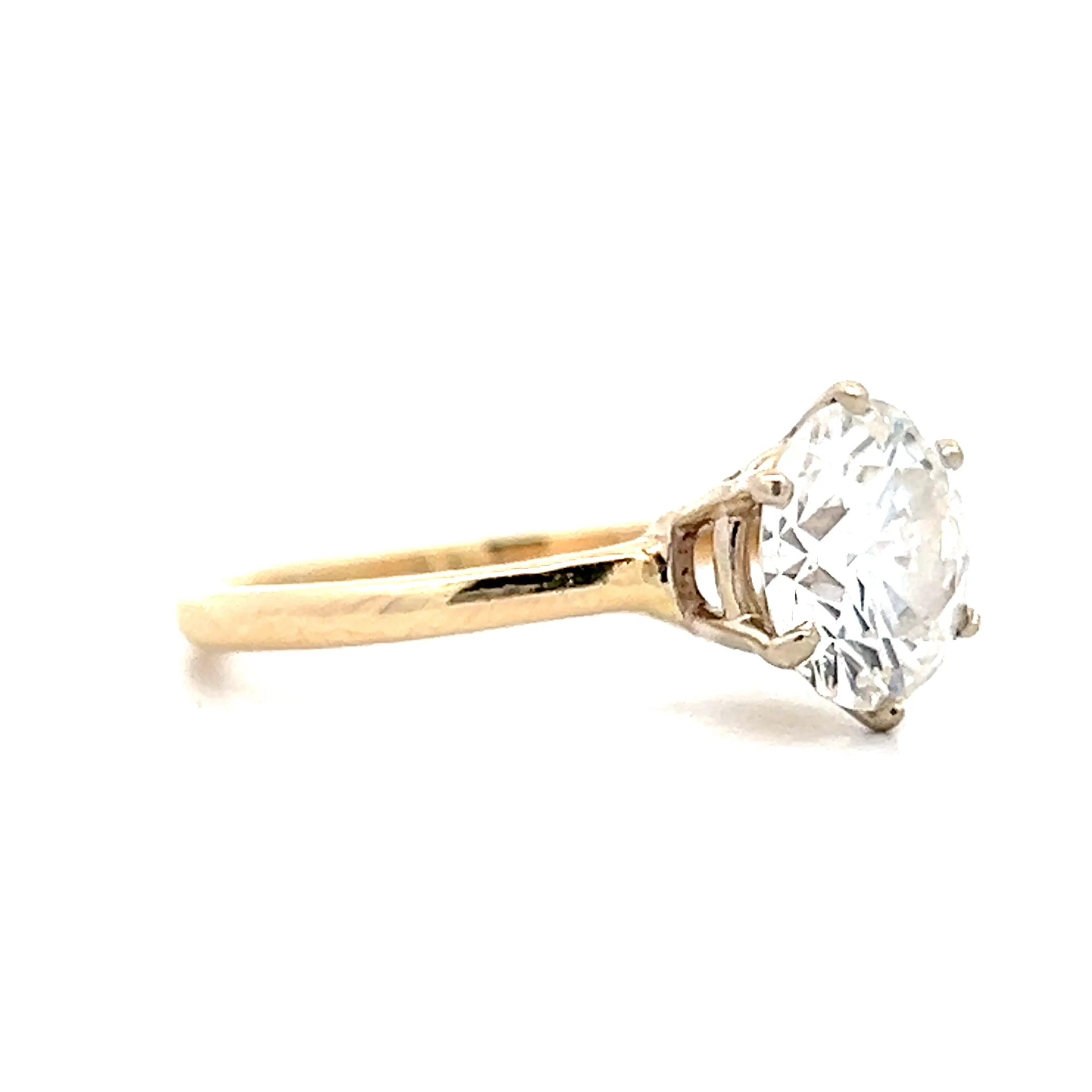 2.22 Solitaire Diamond Engagement Ring in 14k - Image 3