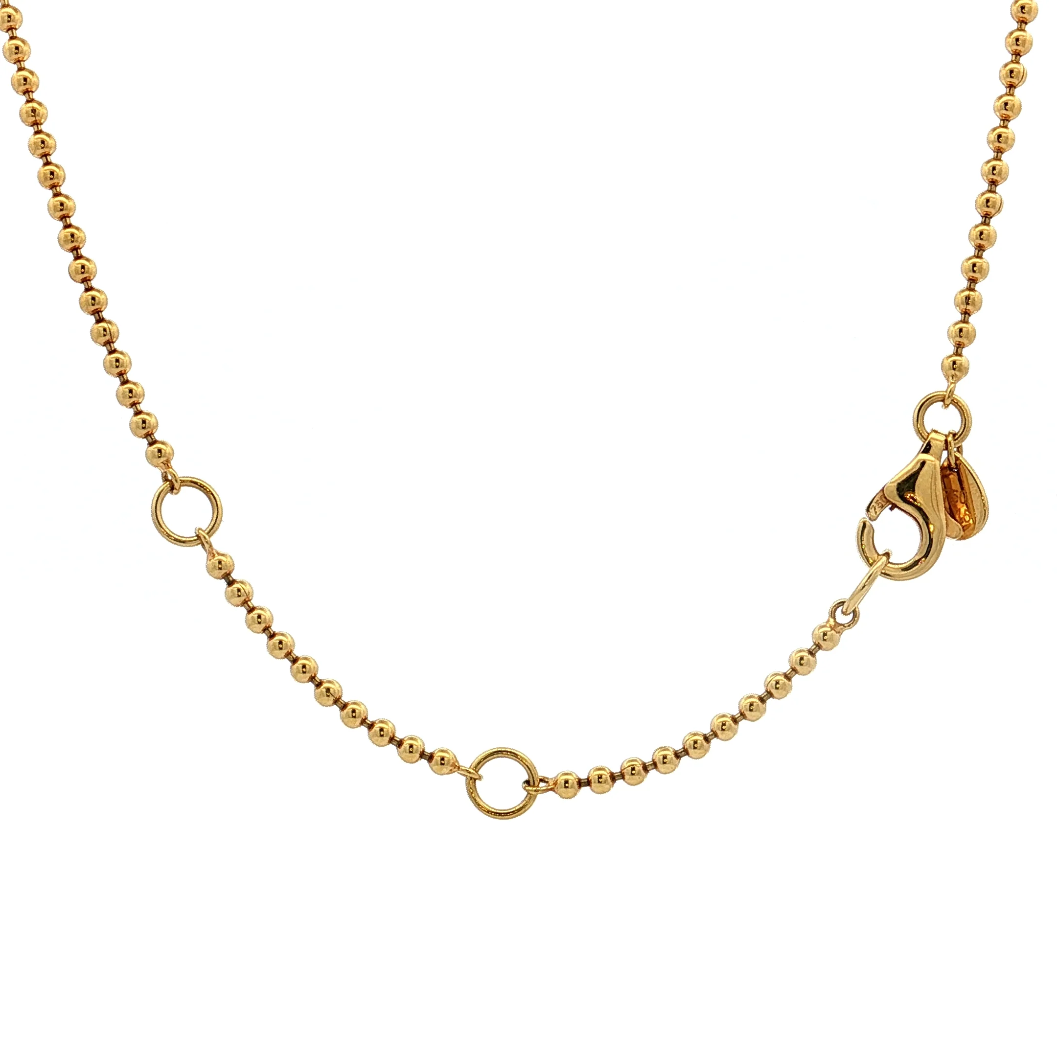 2.23 Pear Ruby & Rose Diamond Necklace 18k - Image 4