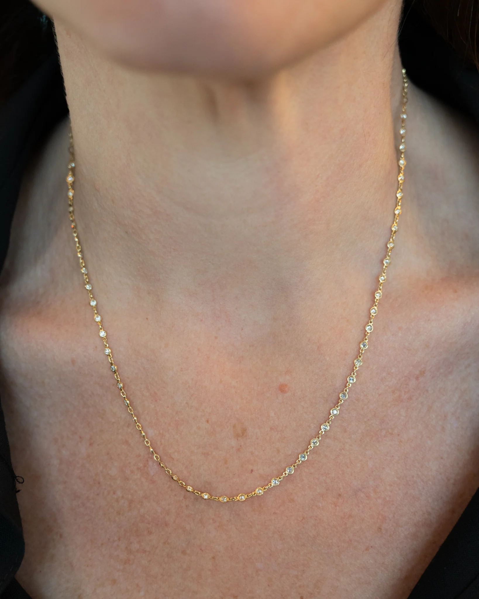 2.25 Diamonds by the Yard Necklace in 18k - Image 6