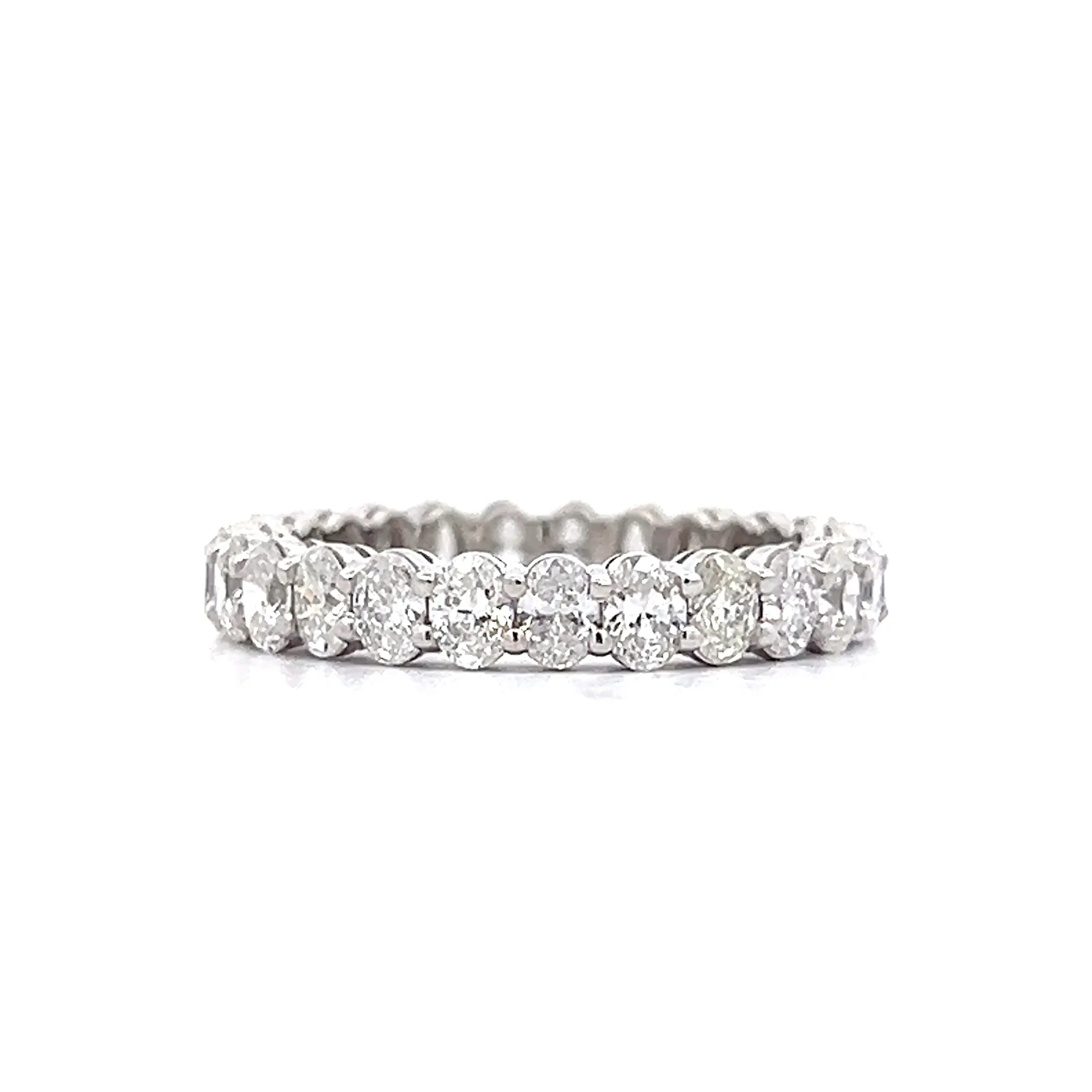 2.25 Oval Cut Diamond Eternity Band in 18k