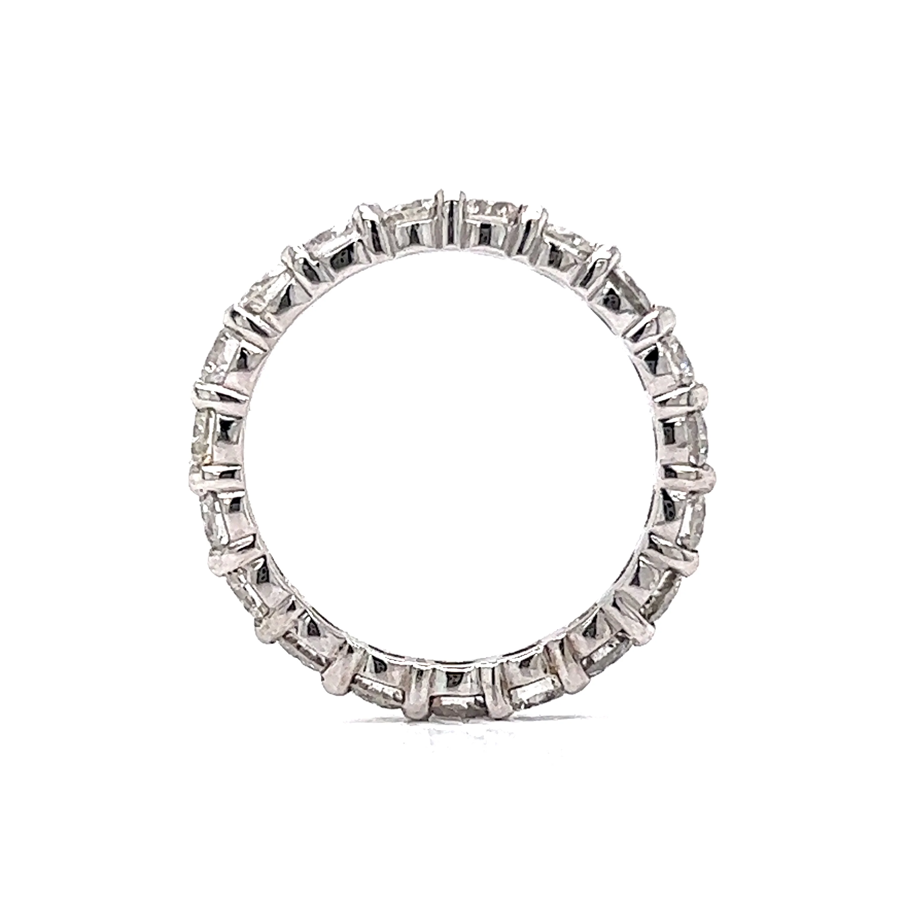 2.28 Diamond Eternity Band in 14k White Gold - Image 4
