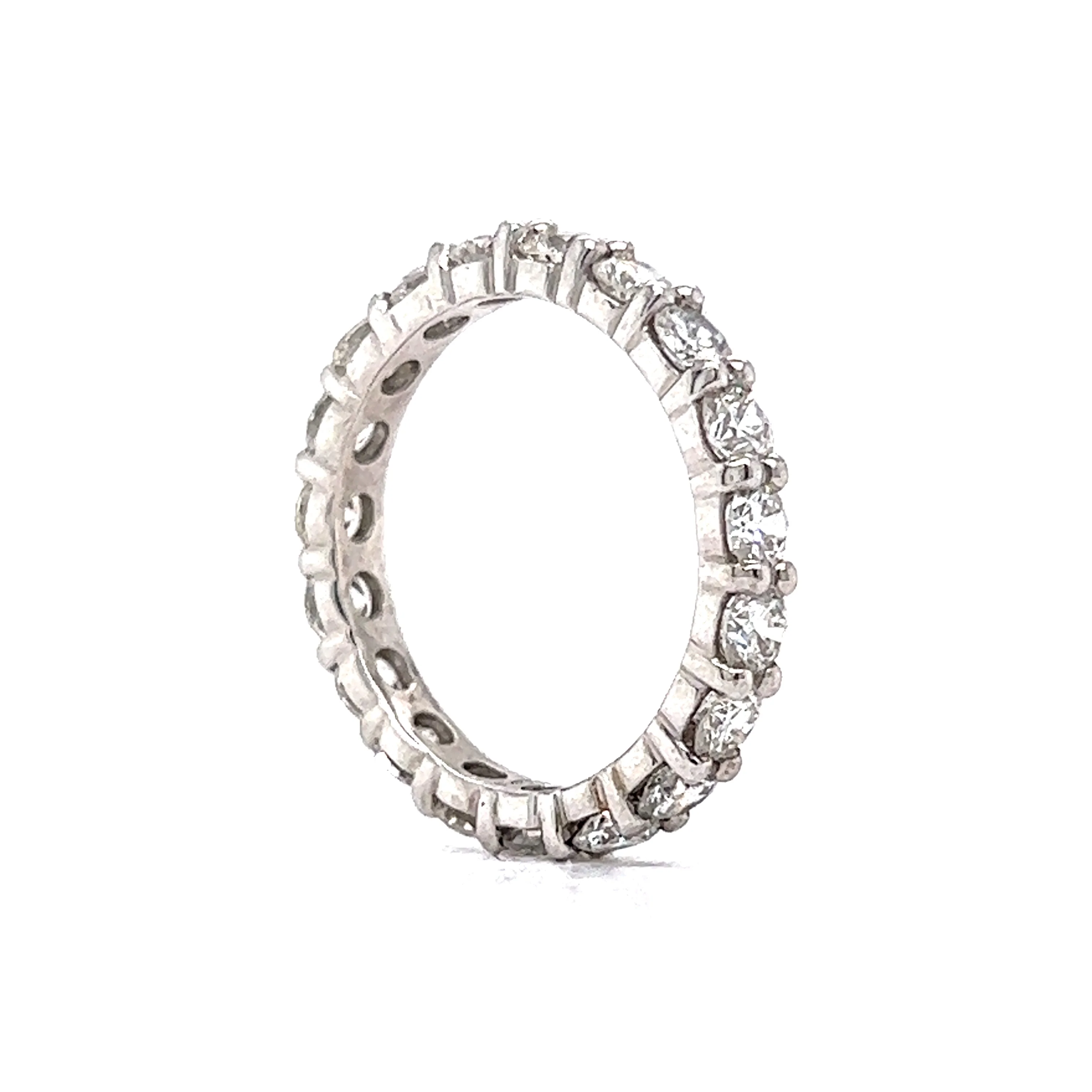 2.28 Diamond Eternity Band in 14k White Gold - Image 5