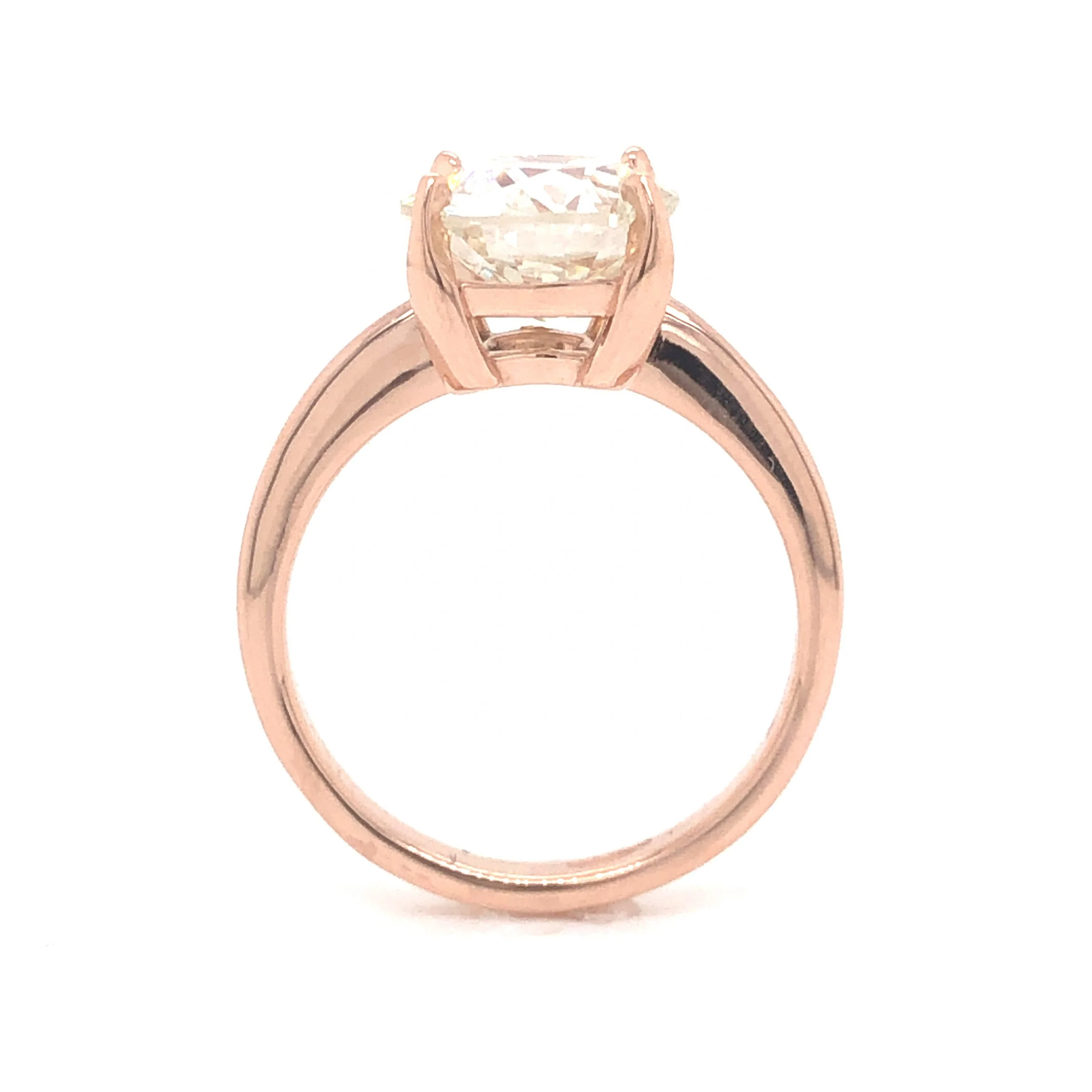 2.28 GIA Solitaire Diamond Engagement Ring in 14k Rose Gold - Image 4