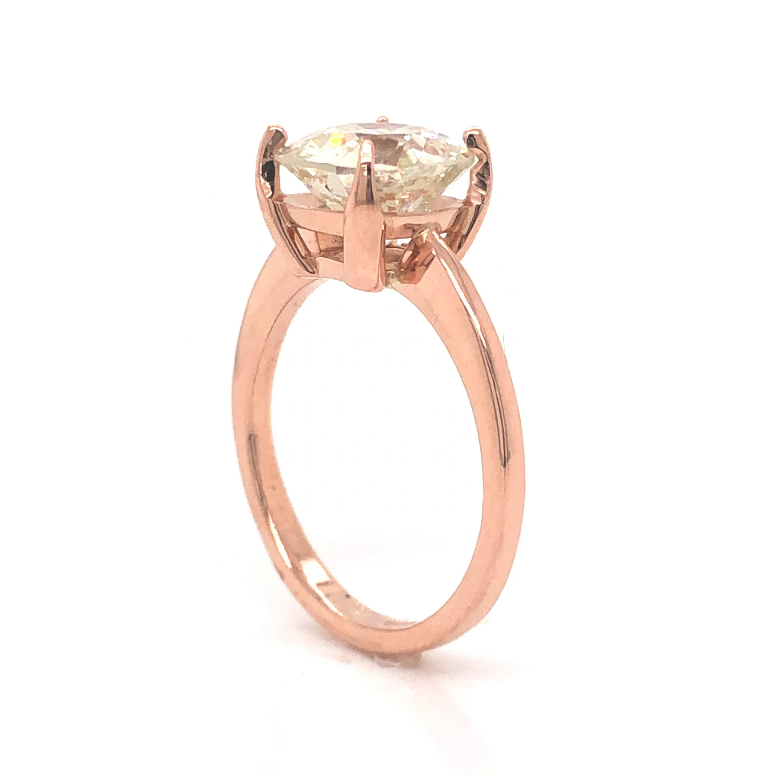 2.28 GIA Solitaire Diamond Engagement Ring in 14k Rose Gold - Image 5