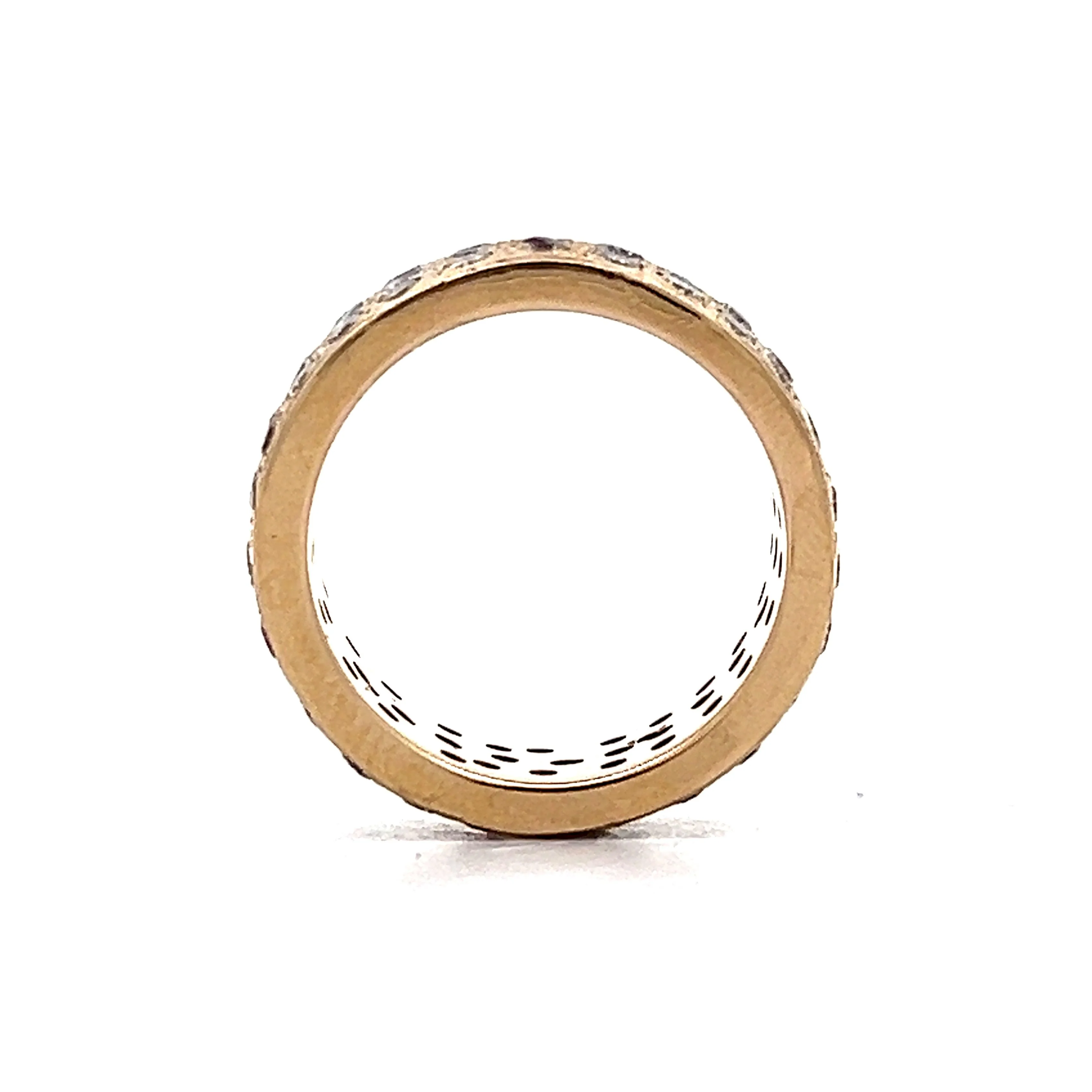 2.31 Diamond & Ruby Cocktail Ring in 14k Yellow Gold - Image 5