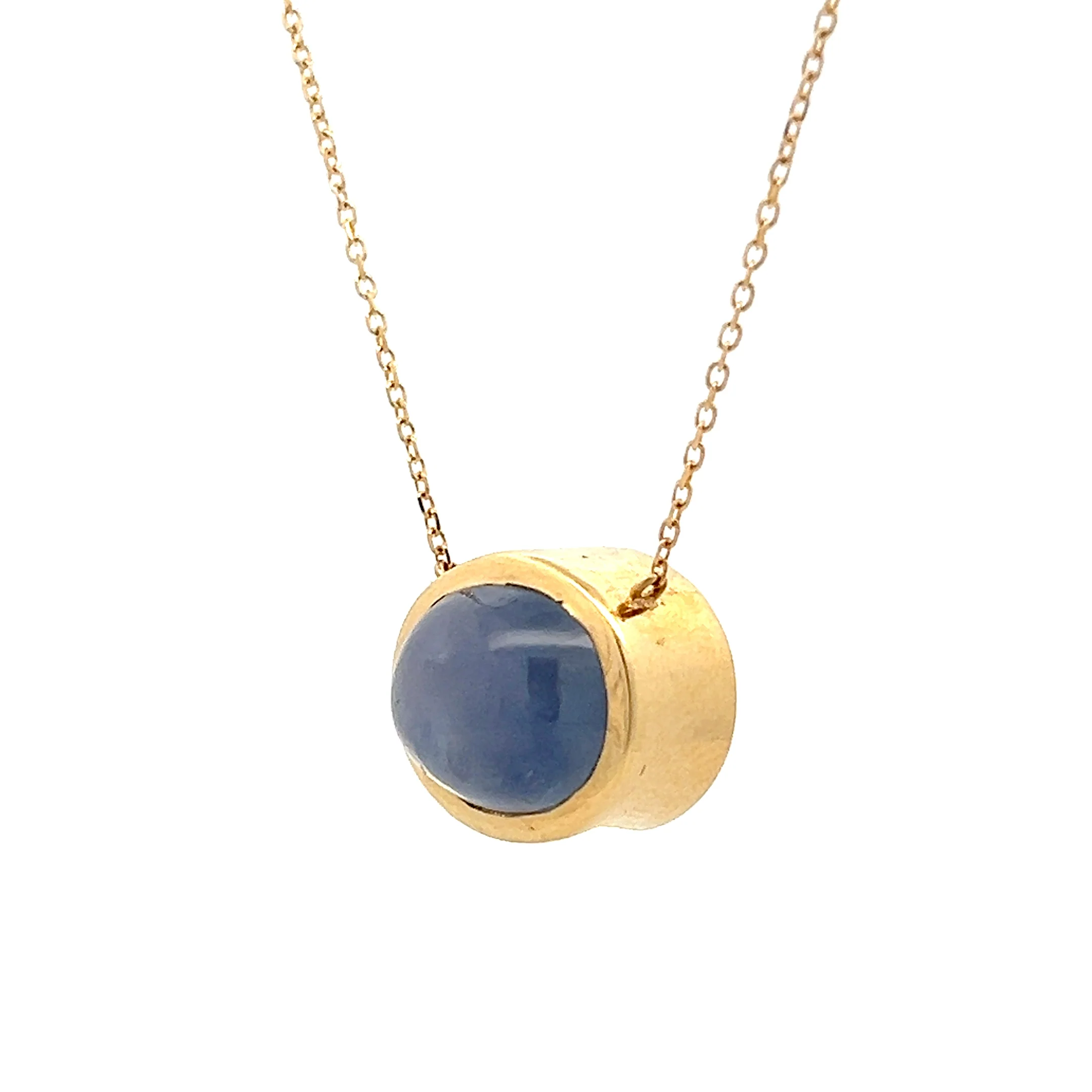 2.31 Star Sapphire Pendant Necklace in 18k Yellow Gold - Image 2