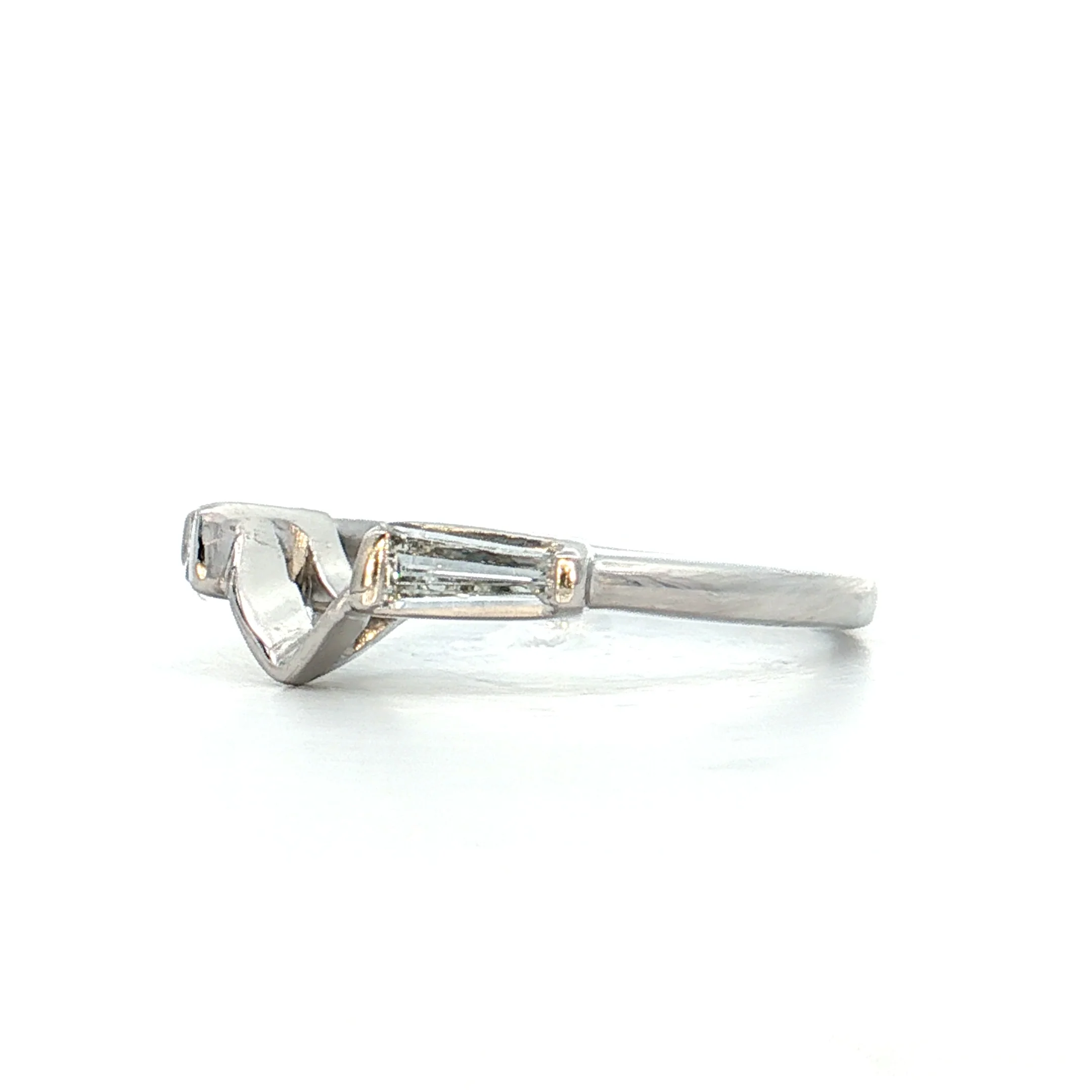 2.33 Vintage Marquise Diamond Engagement Ring Platinum - Image 10
