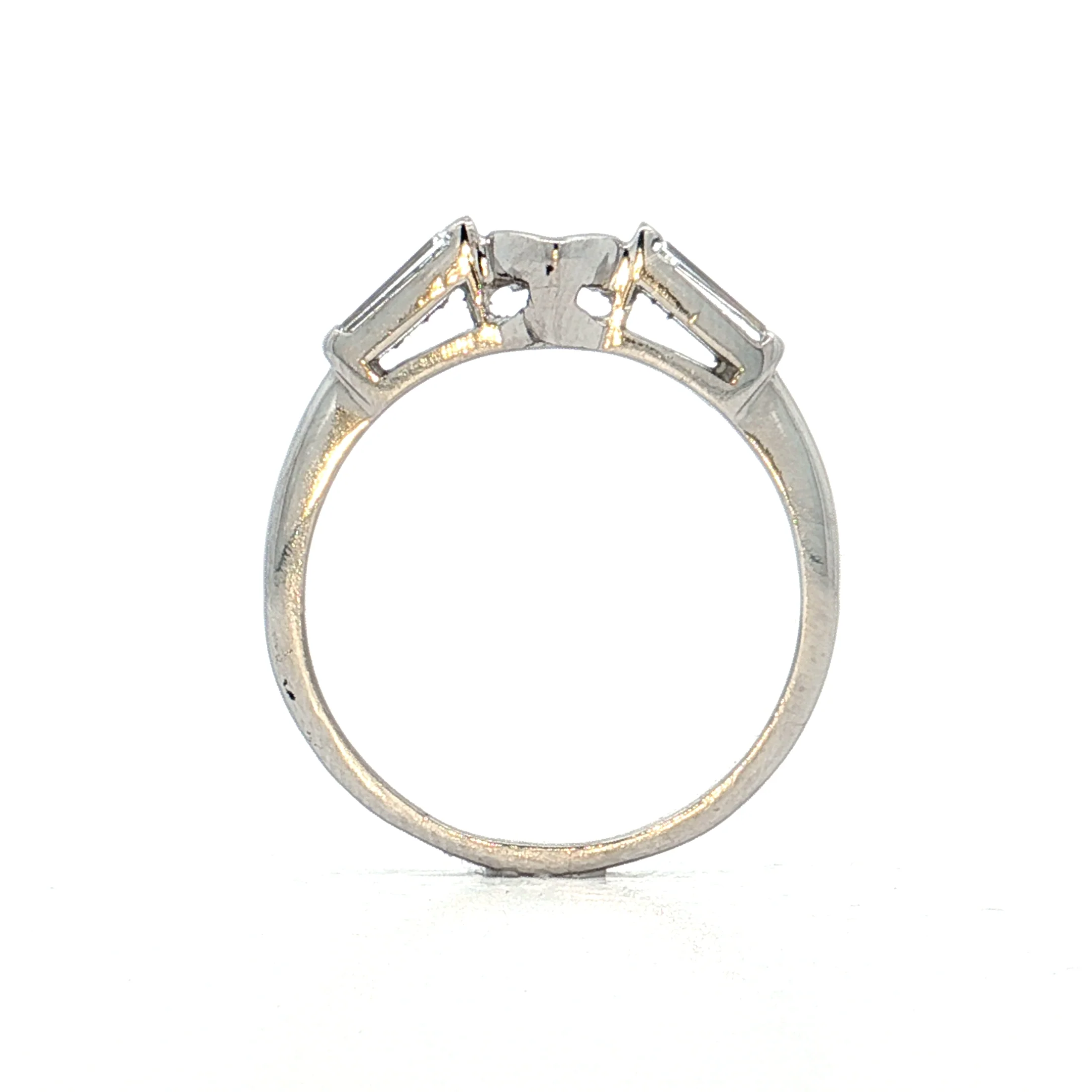 2.33 Vintage Marquise Diamond Engagement Ring Platinum - Image 12