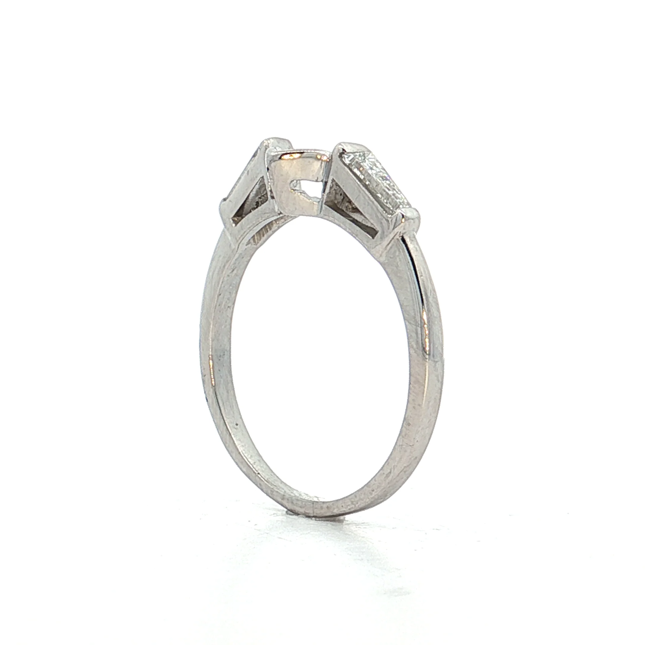 2.33 Vintage Marquise Diamond Engagement Ring Platinum - Image 13