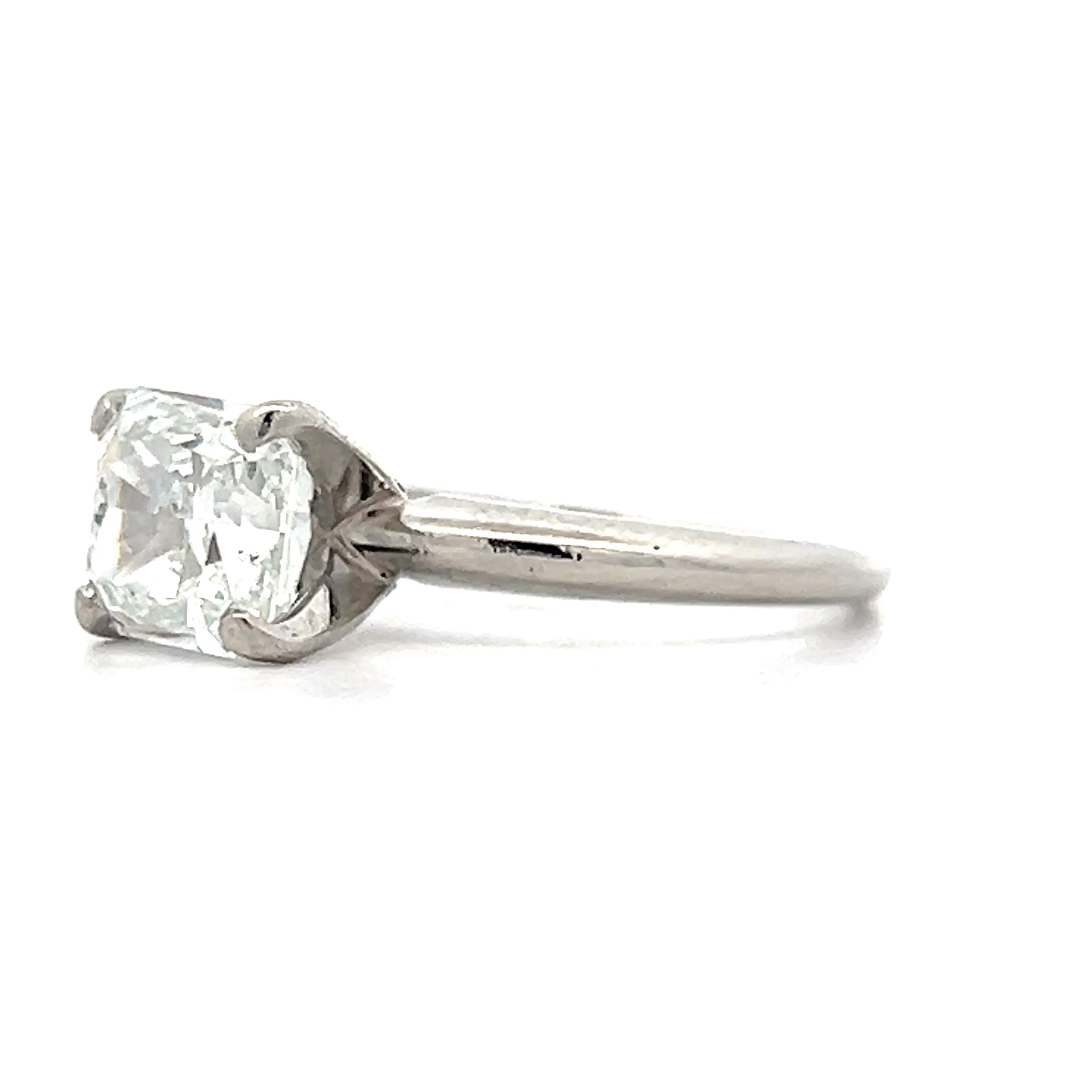 2.34 Radiant Cut Diamond Engagement Ring in Platinum - Image 2
